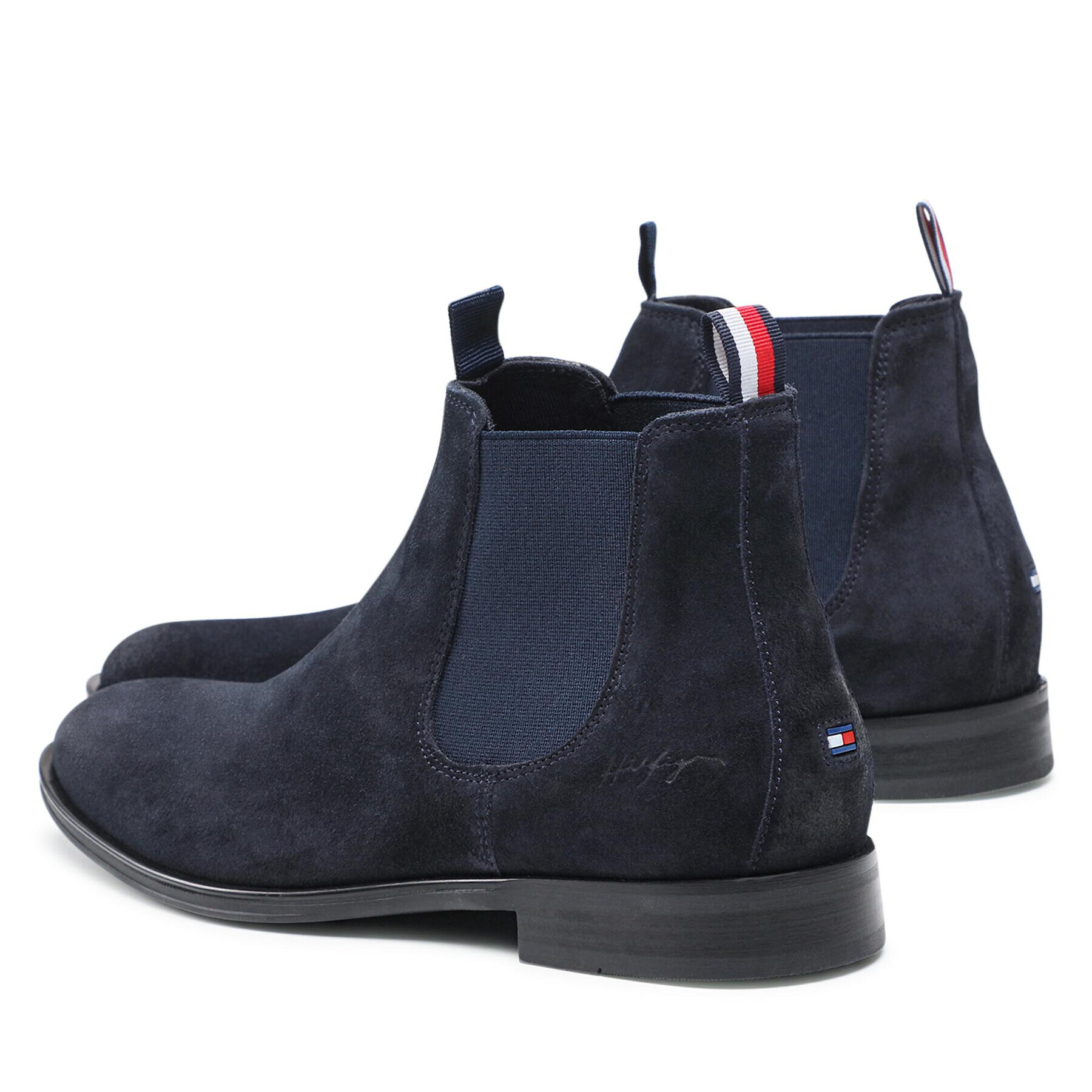 Tommy Hilfiger Členková obuv s elastickým prvkom Casual Suede Chelsea FM0FM03768 Tmavomodrá - Pepit.sk