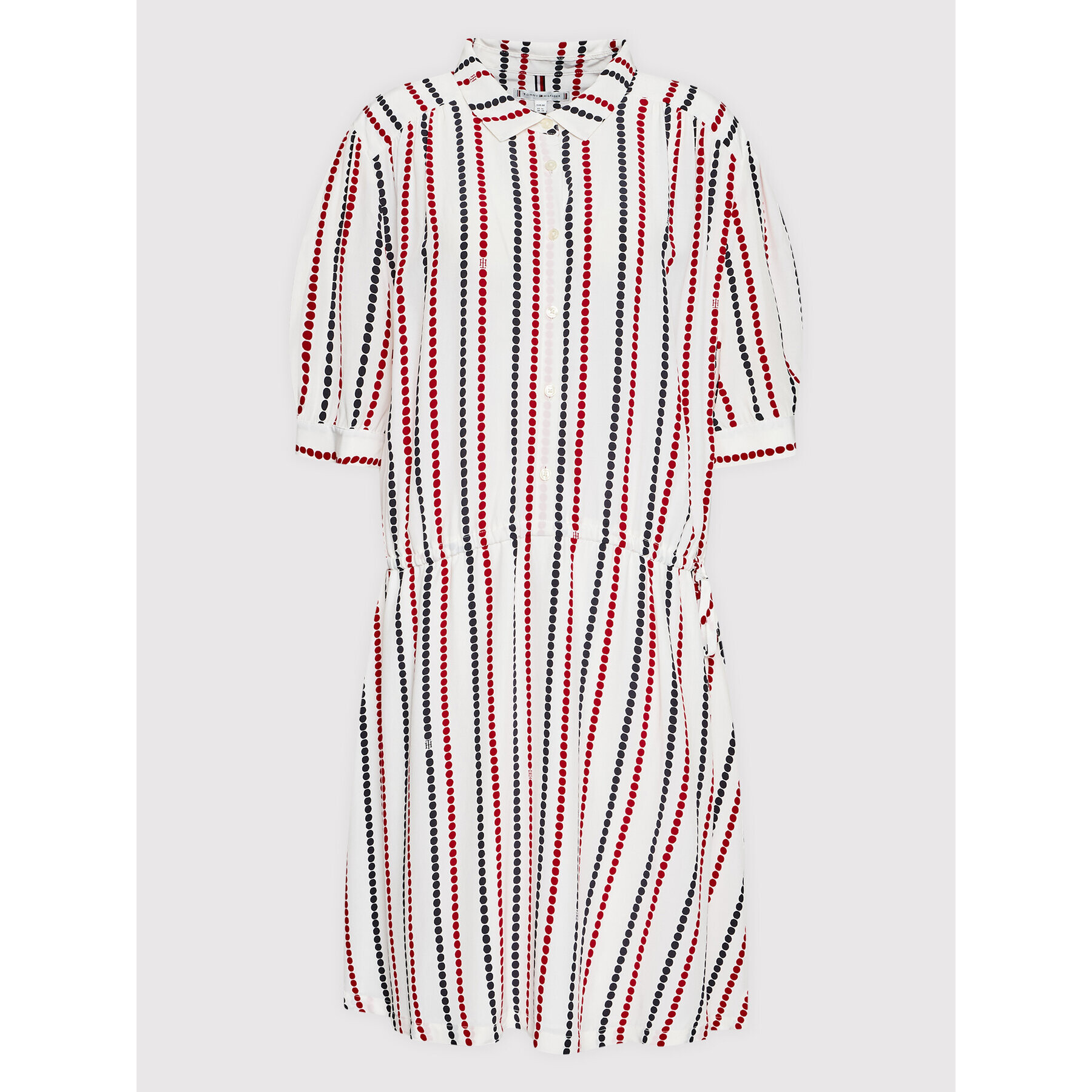 Tommy Hilfiger Curve Každodenné šaty WW0WW35373 Biela Relaxed Fit - Pepit.sk