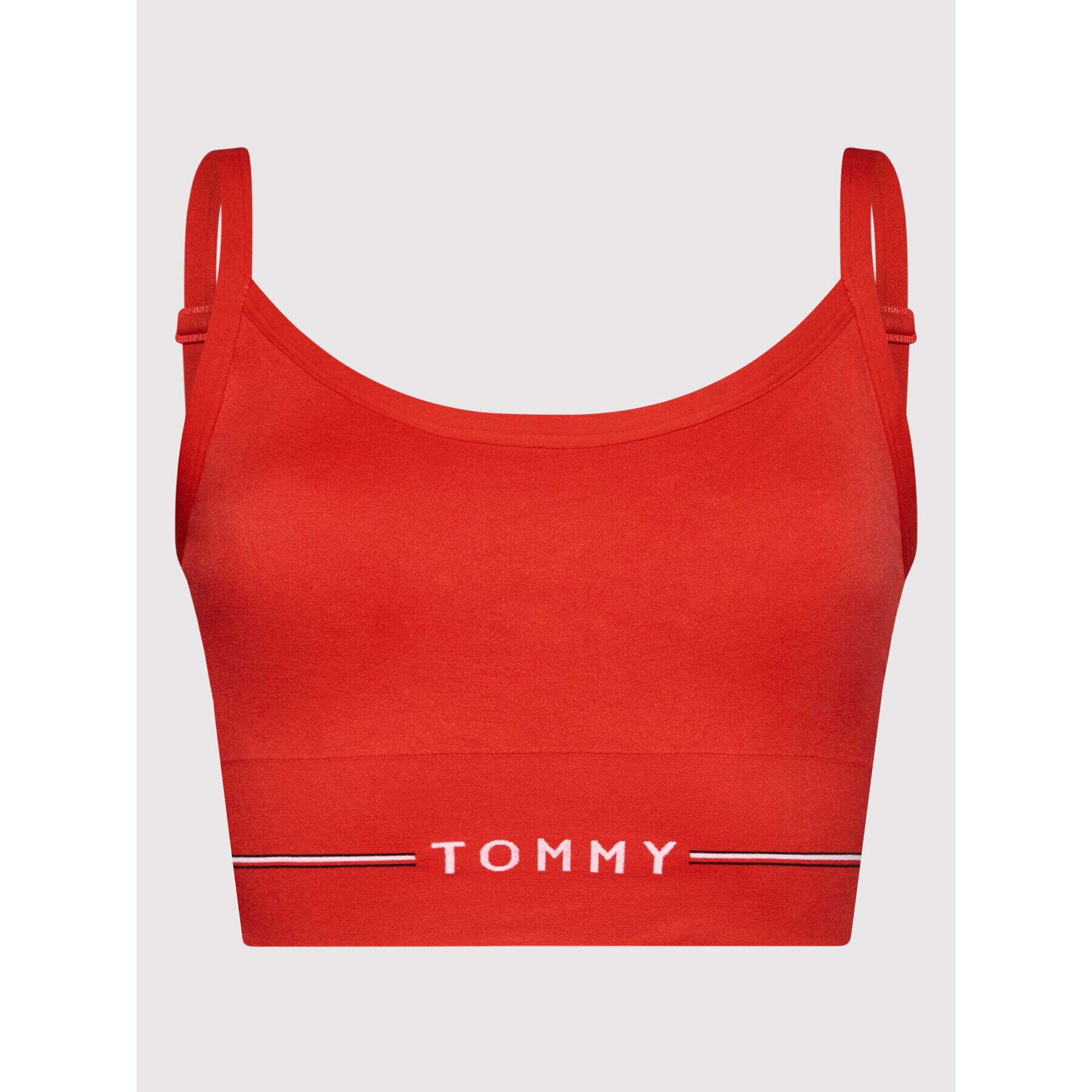 Tommy Hilfiger Curve Podprsenkový top Unlined UW0UW02625 Červená - Pepit.sk