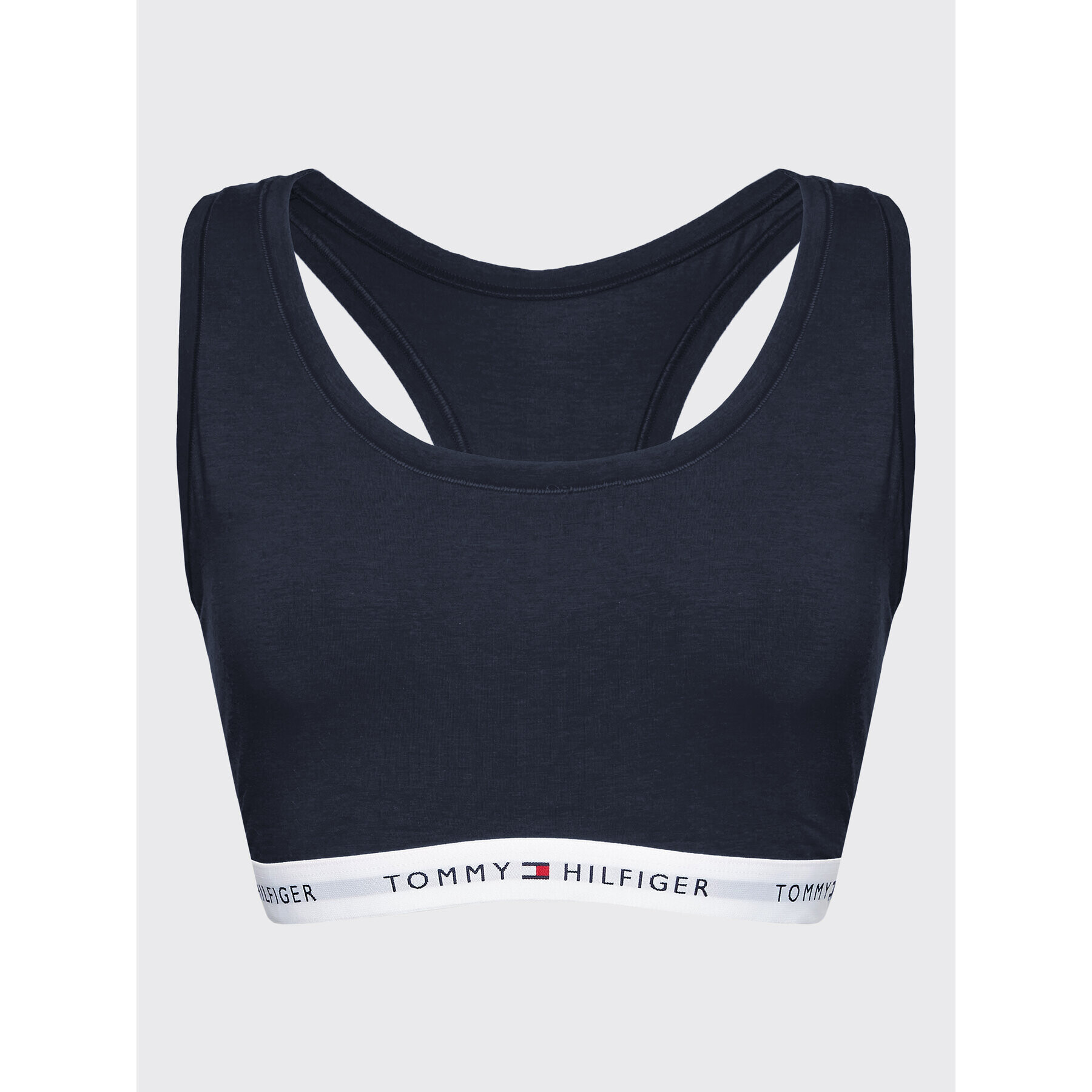 Tommy Hilfiger Curve Podprsenkový top UW0UW04002 Tmavomodrá - Pepit.sk