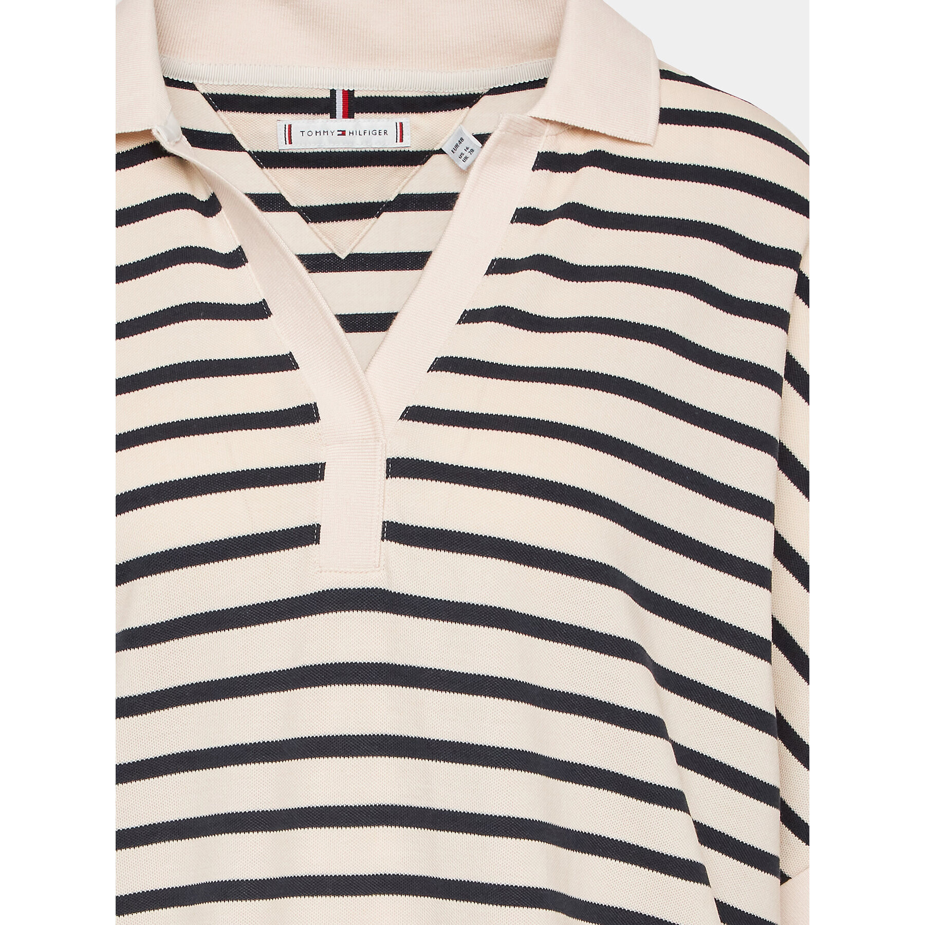 Tommy Hilfiger Curve Polokošeľa WW0WW39272 Écru Relaxed Fit - Pepit.sk