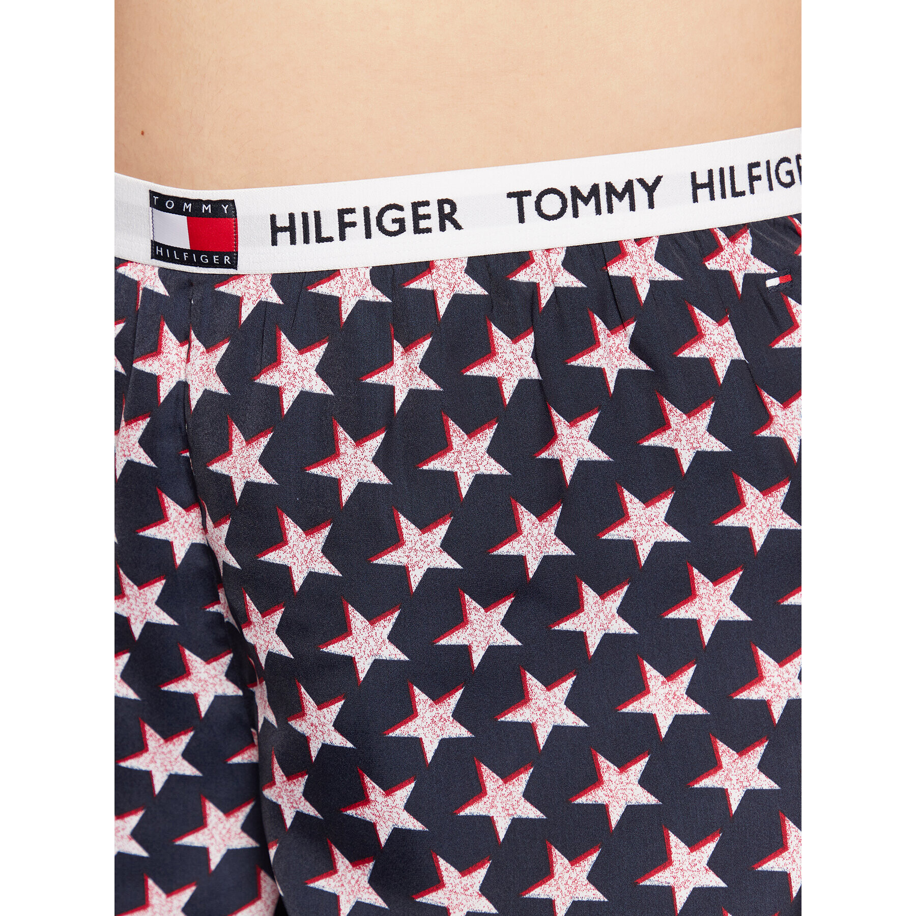 Tommy Hilfiger Curve Pyžamové šortky UW0UW03967 Tmavomodrá Regular Fit - Pepit.sk