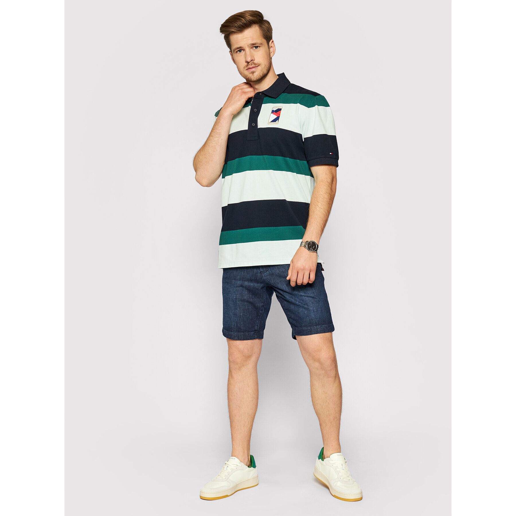 Tommy Hilfiger Džínsové šortky Brooklyn MW0MW18116 Tmavomodrá Regular Fit - Pepit.sk