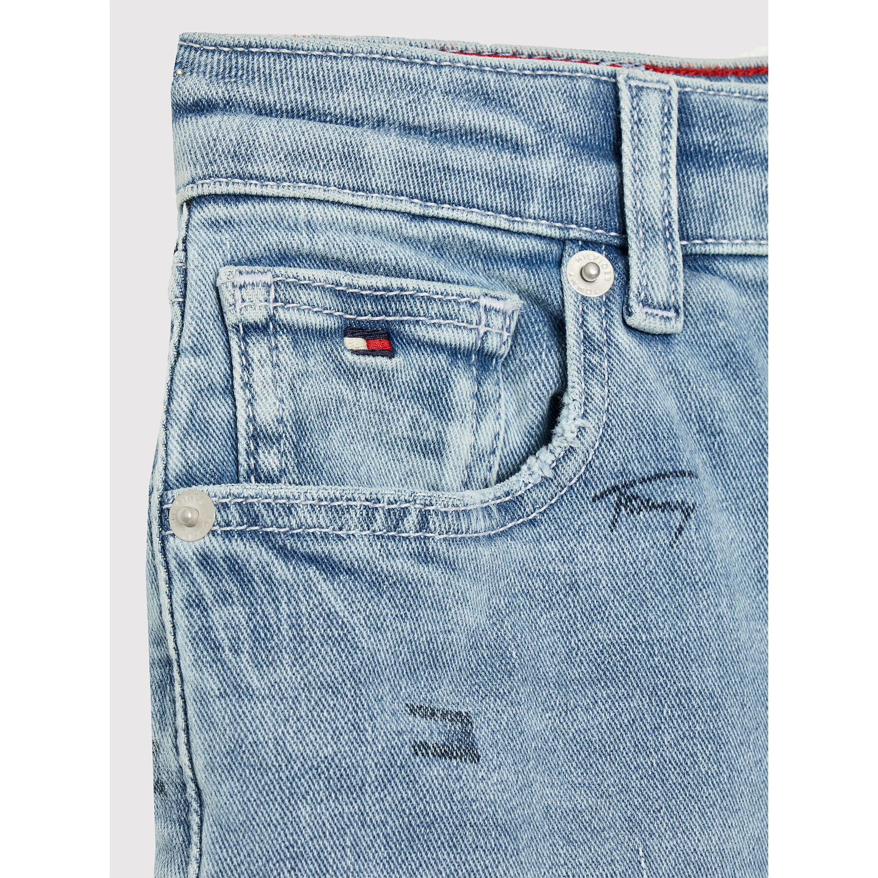 Tommy Hilfiger Džínsové šortky Modern Straight Aop KB0KB07418 D Modrá Straight Fit - Pepit.sk