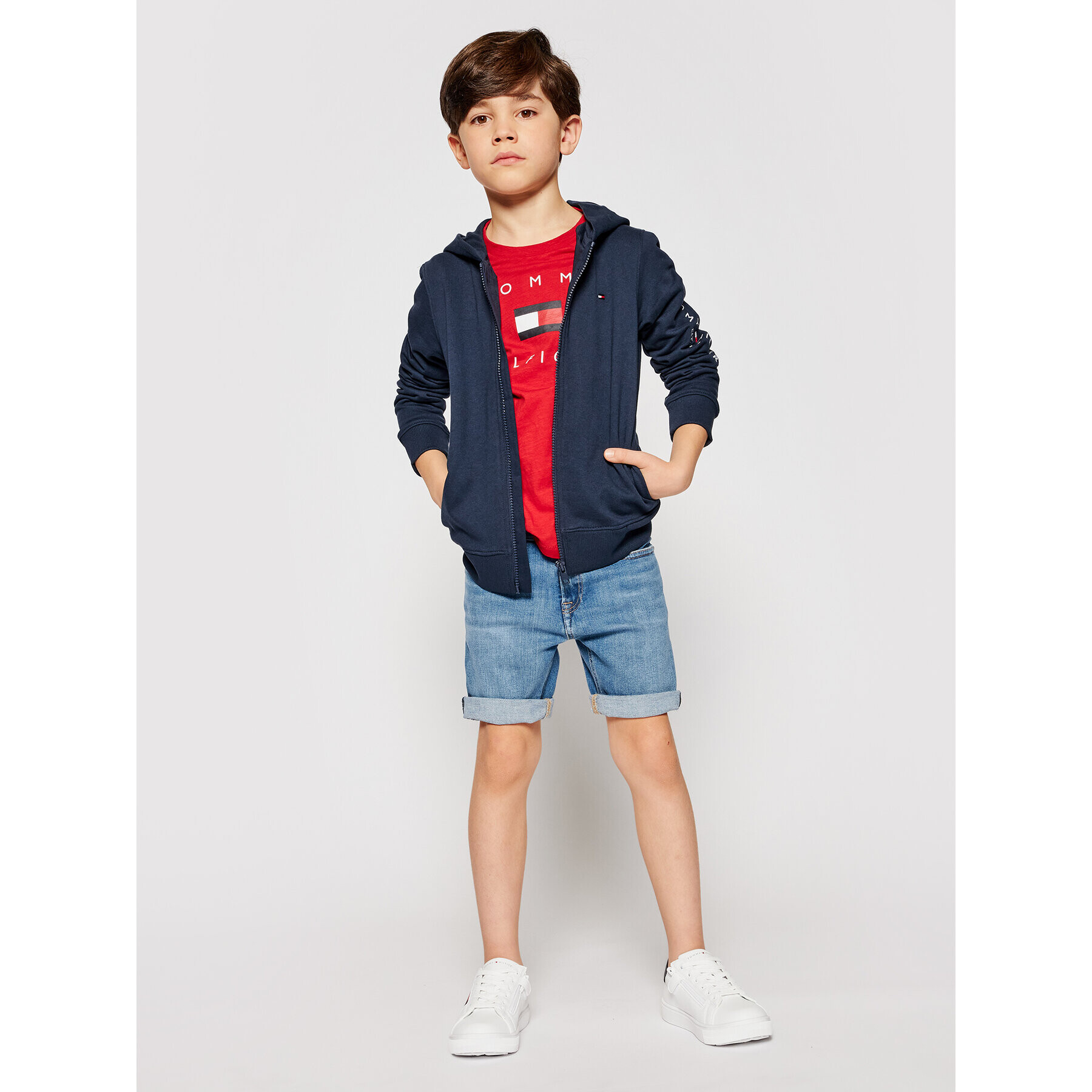 Tommy Hilfiger Džínsové šortky Spencer KB0KB06473 D Tmavomodrá Slim Fit - Pepit.sk