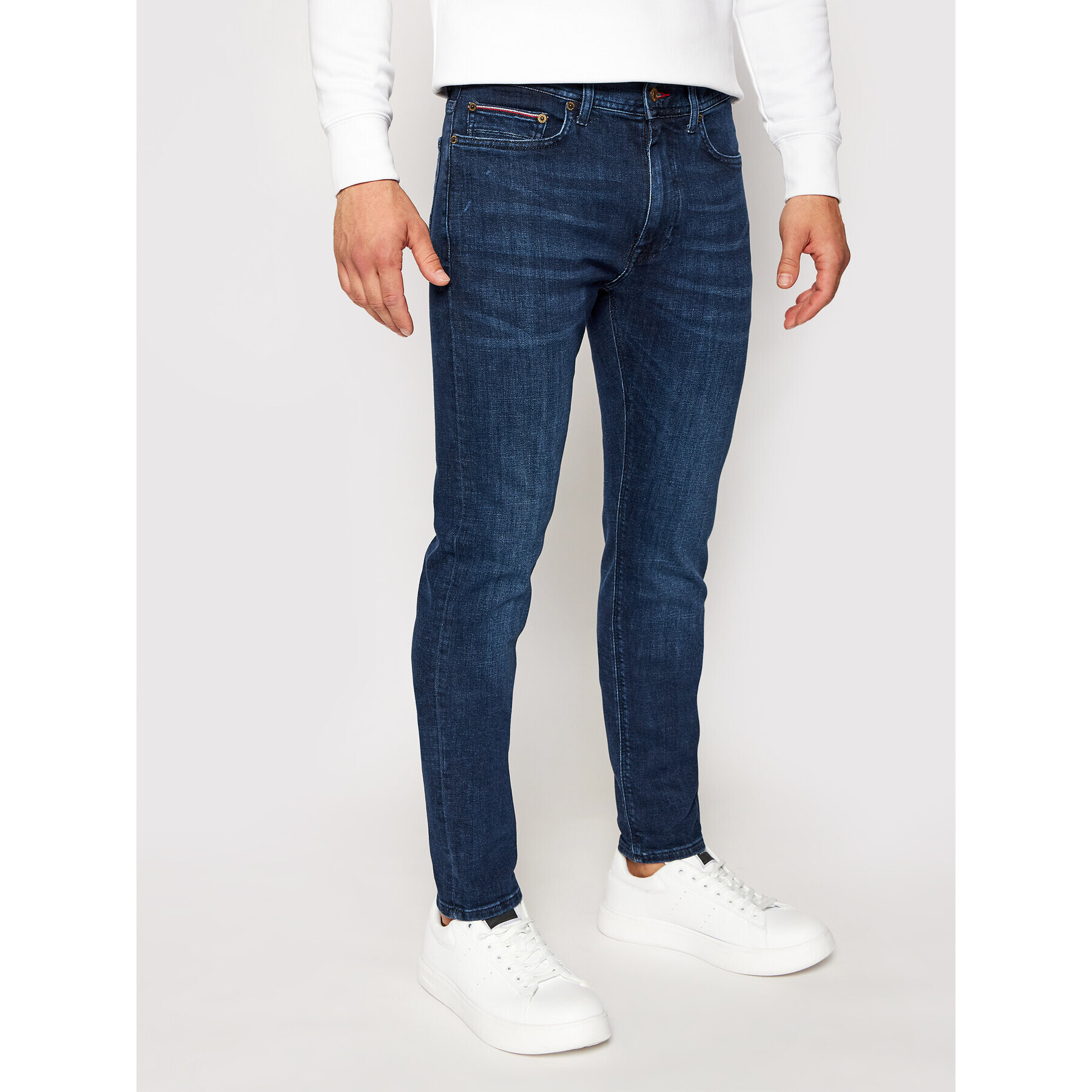 Tommy Hilfiger Džínsy Bleecker MW0MW15599 Tmavomodrá Slim Fit - Pepit.sk