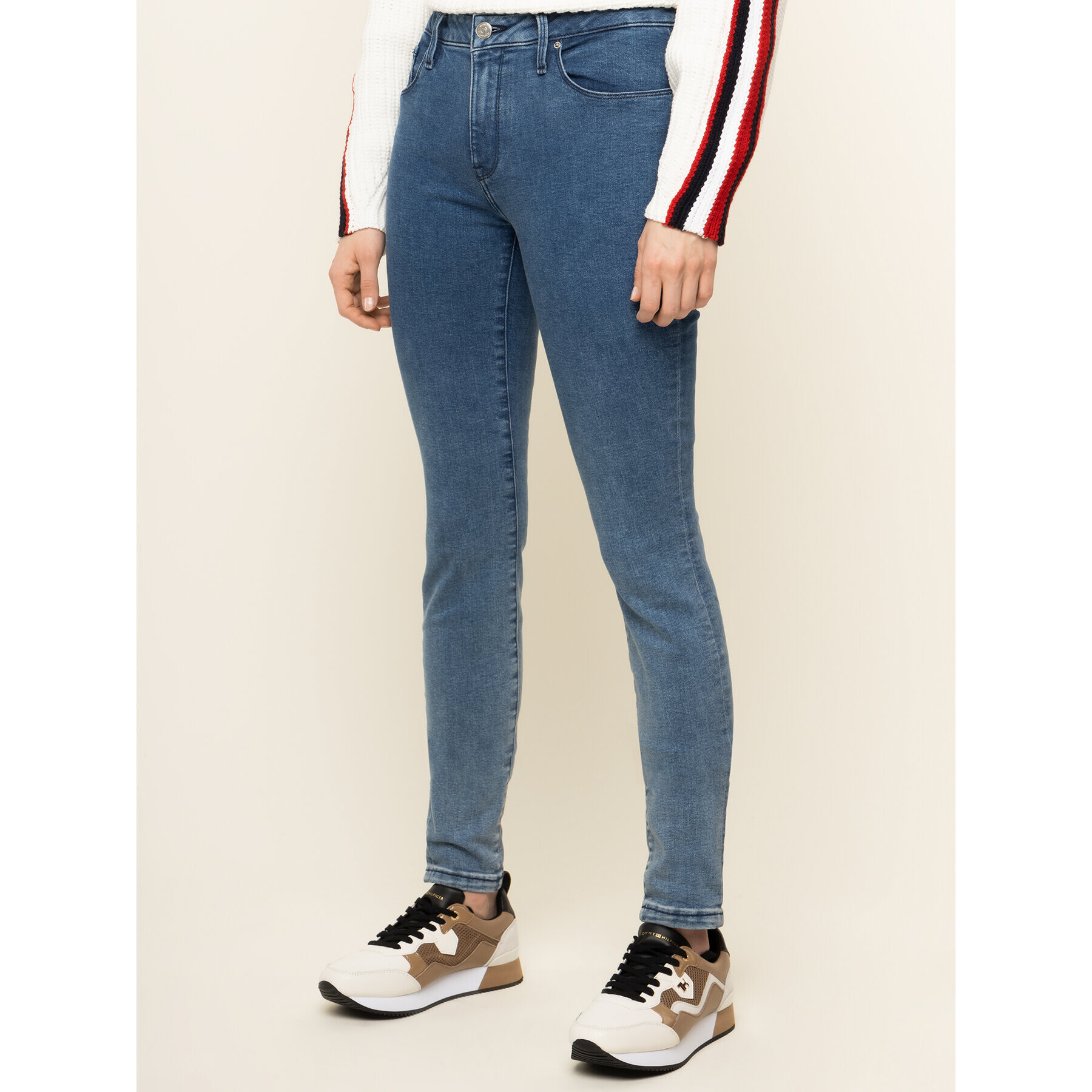 Tommy Hilfiger Džínsy Como WW0WW26489 Modrá Skinny Fit - Pepit.sk