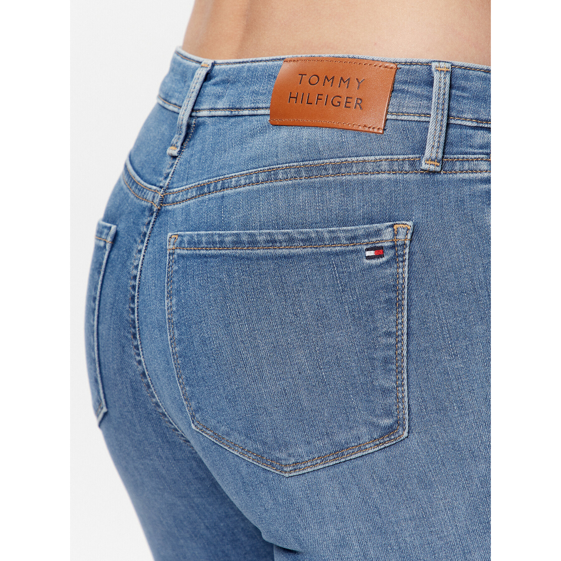 Tommy Hilfiger Džínsy Flex Como WW0WW34297 Modrá Skinny Fit - Pepit.sk