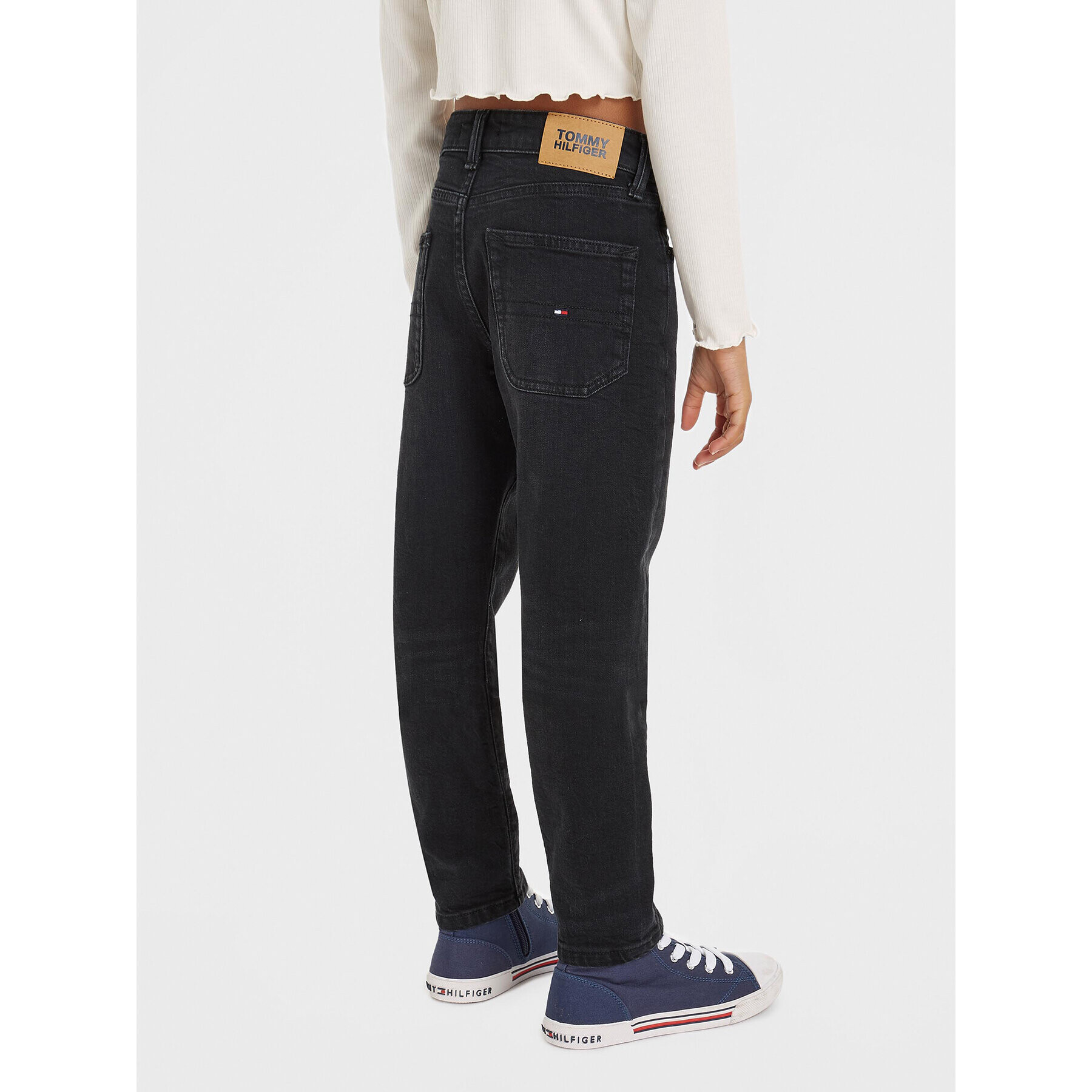 Tommy Hilfiger Džínsy KB0KB08274 D Čierna Straight Fit - Pepit.sk