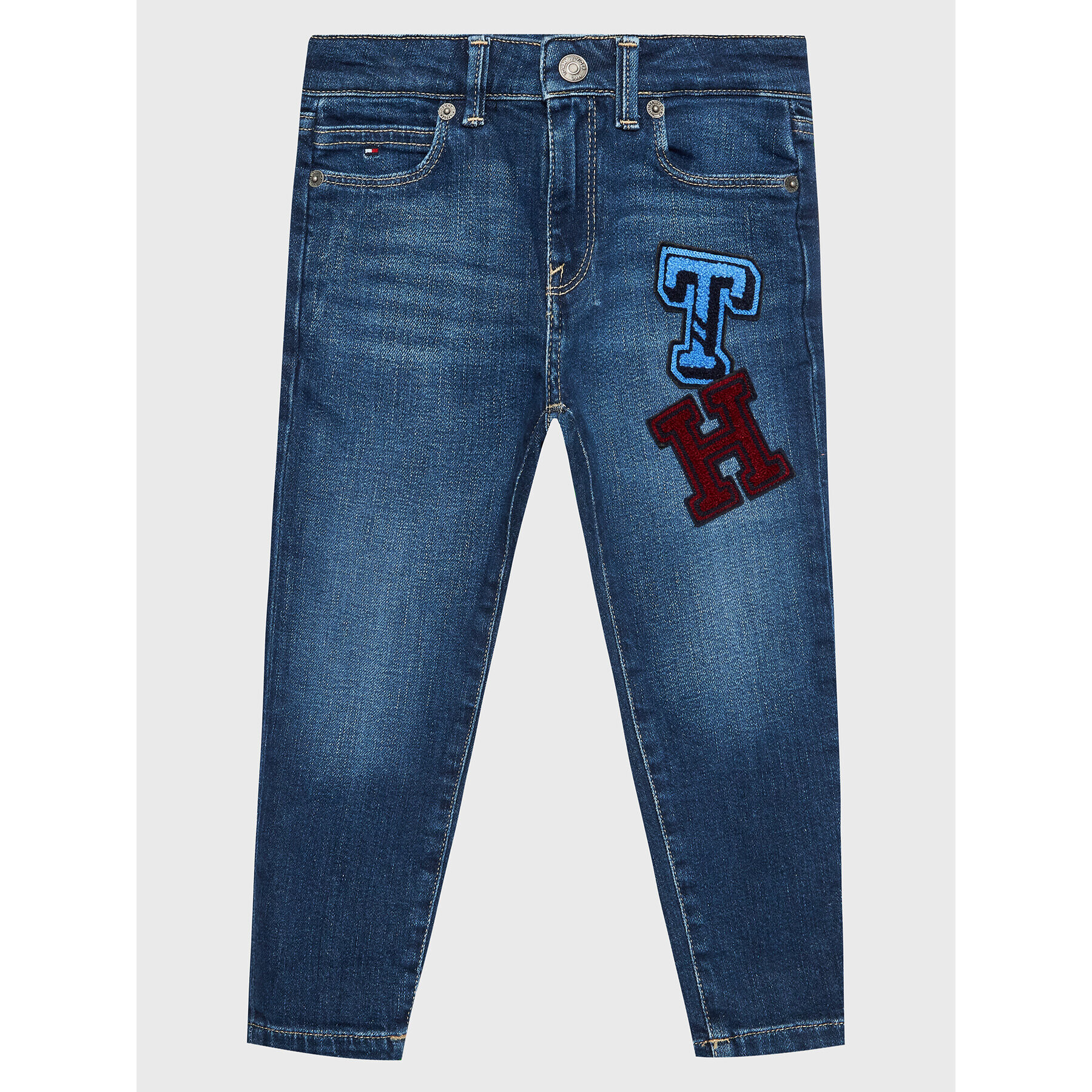 Tommy Hilfiger Džínsy Modern Straight Towelling KB0KB07763 D Modrá Straight Fit - Pepit.sk