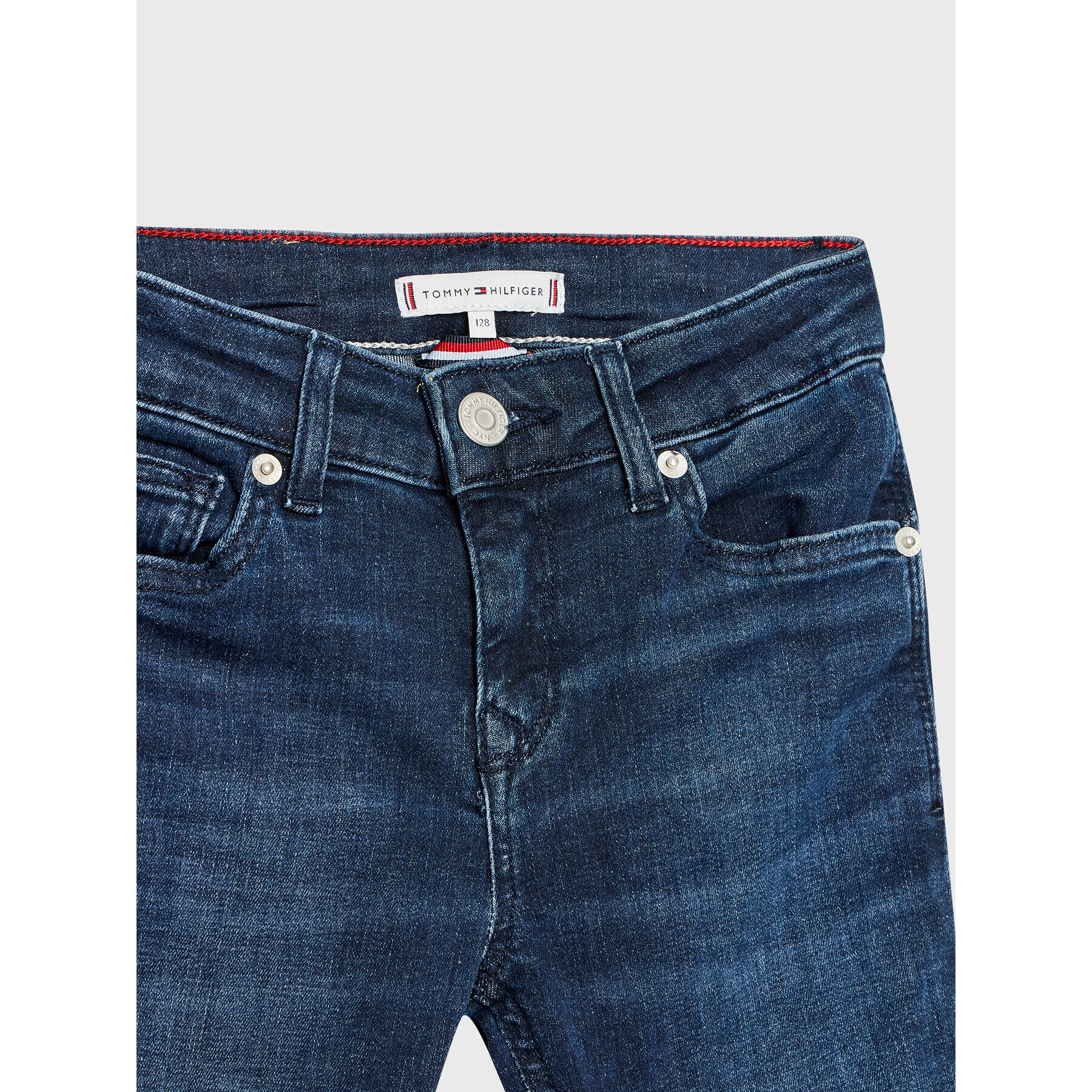 Tommy Hilfiger Džínsy Nora KG0KG06850 Tmavomodrá Skinny Fit - Pepit.sk