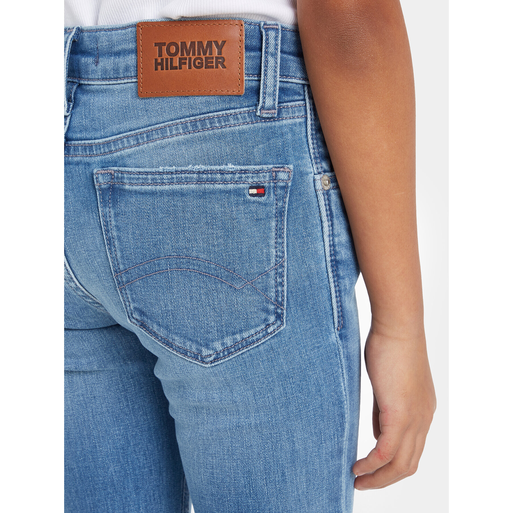 Tommy Hilfiger Džínsy Nora KG0KG07528 Modrá Slim Fit - Pepit.sk