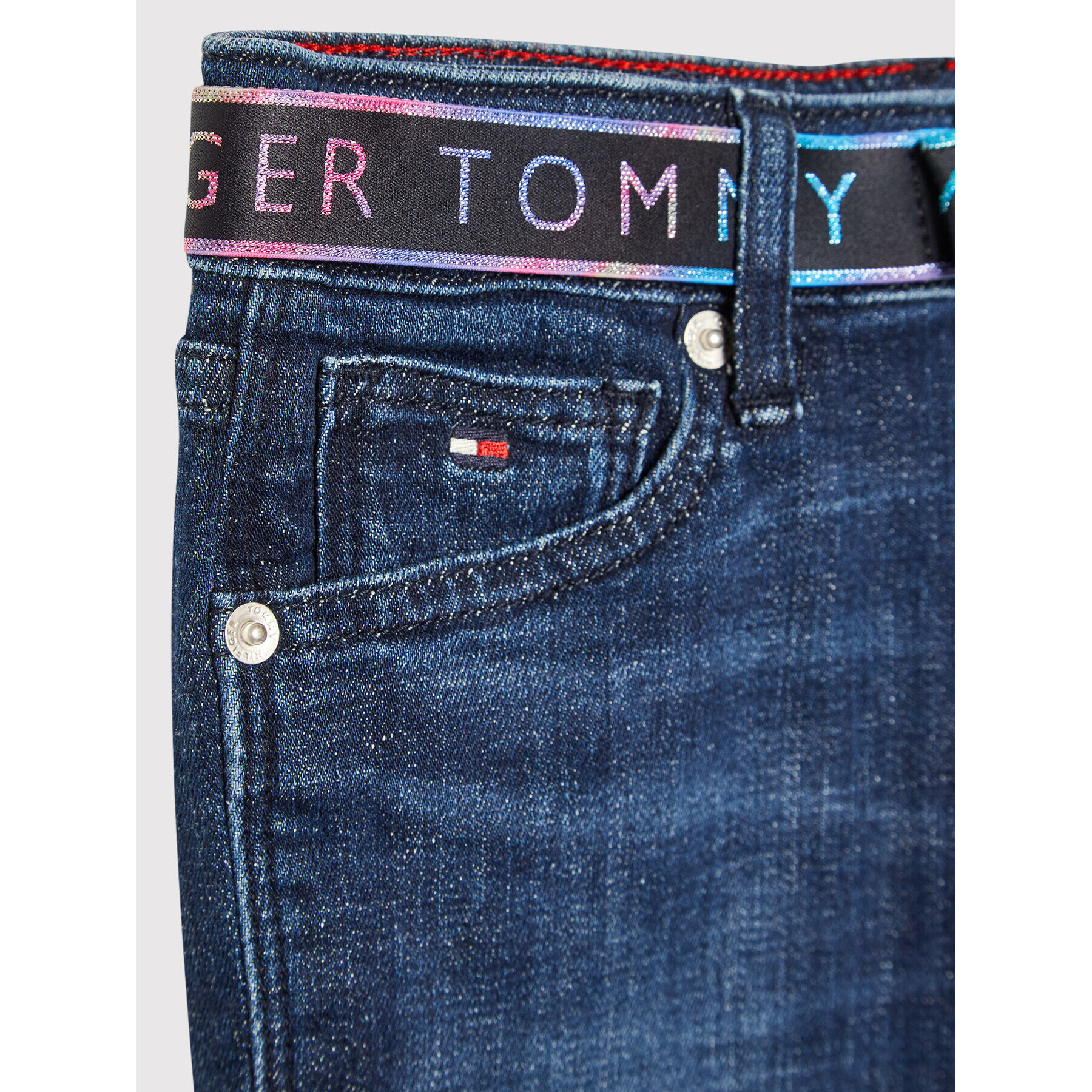 Tommy Hilfiger Džínsy Nora Skinny Belt KG0KG06071 D Tmavomodrá Skinny Fit - Pepit.sk