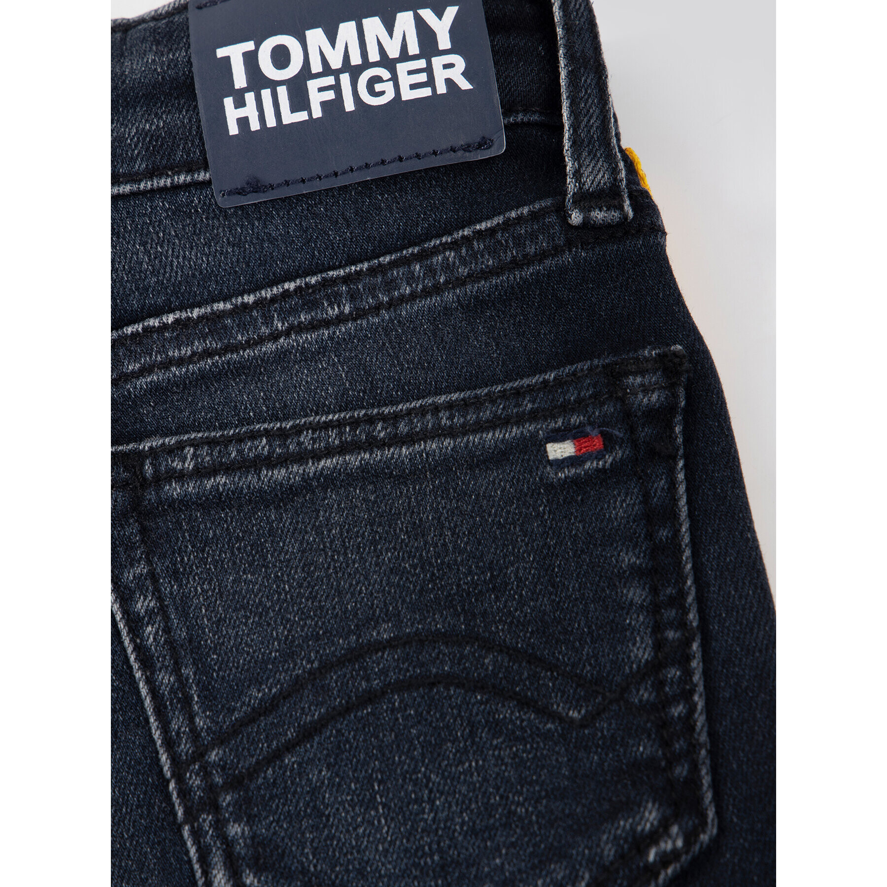 Tommy Hilfiger Džínsy Nora Tape Ebbst KG0KG04812 D Sivá Slim Fit - Pepit.sk