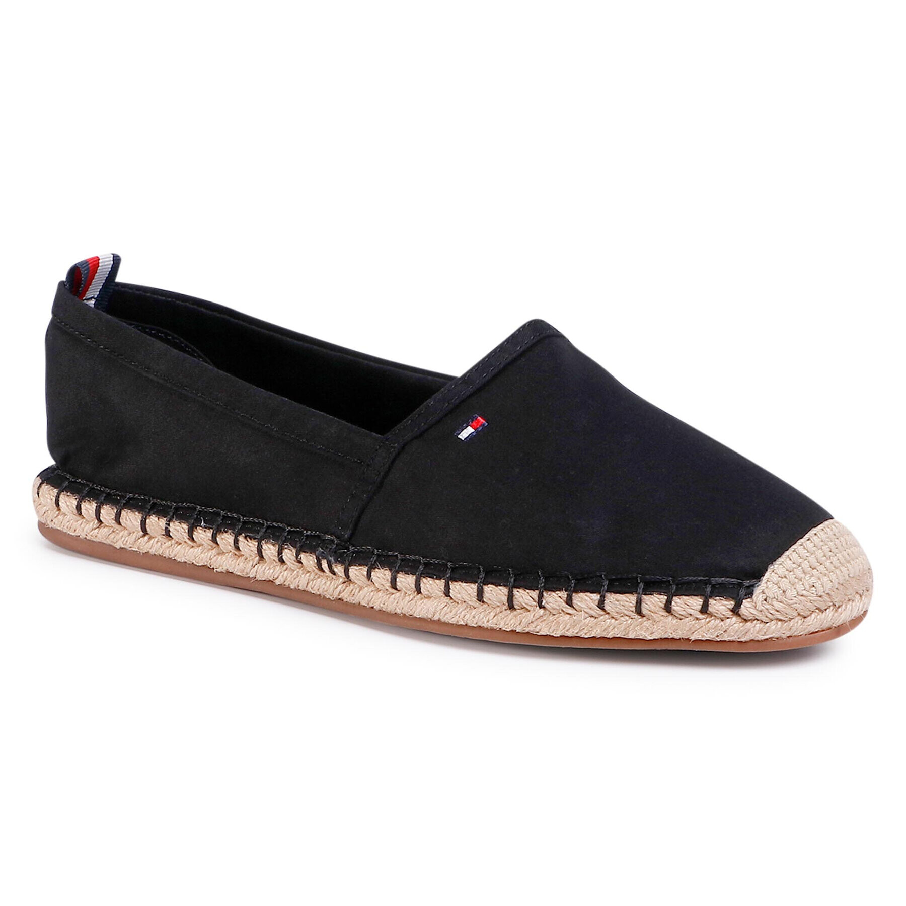 Tommy Hilfiger Espadrilky Basic Tommy Flat Espadrille FW0FW04827 Čierna - Pepit.sk