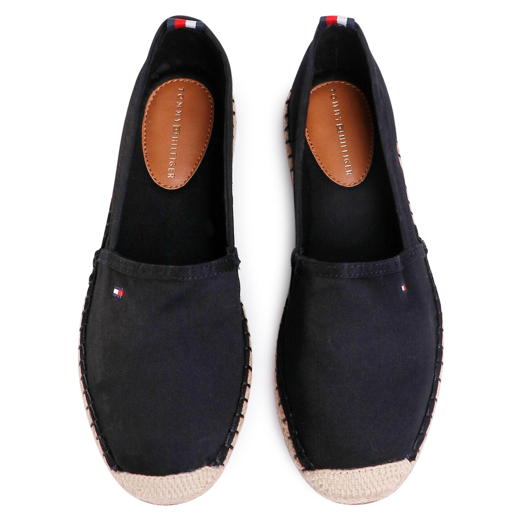 Tommy Hilfiger Espadrilky Basic Tommy Flat Espadrille FW0FW04827 Čierna - Pepit.sk