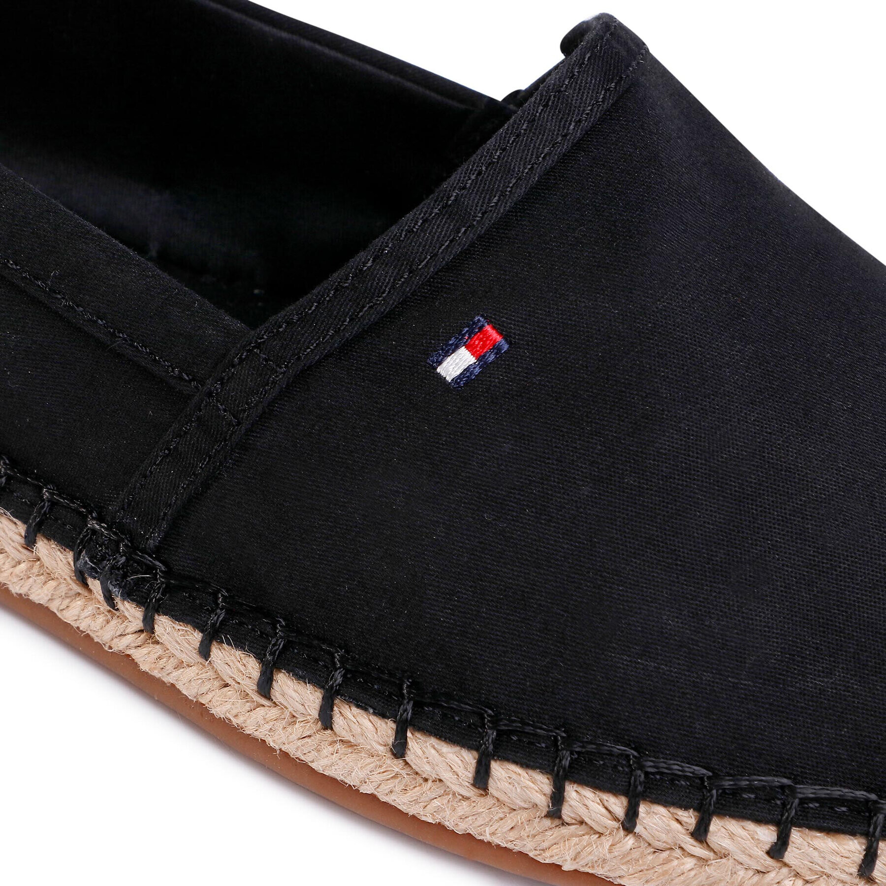 Tommy Hilfiger Espadrilky Basic Tommy Flat Espadrille FW0FW04827 Čierna - Pepit.sk