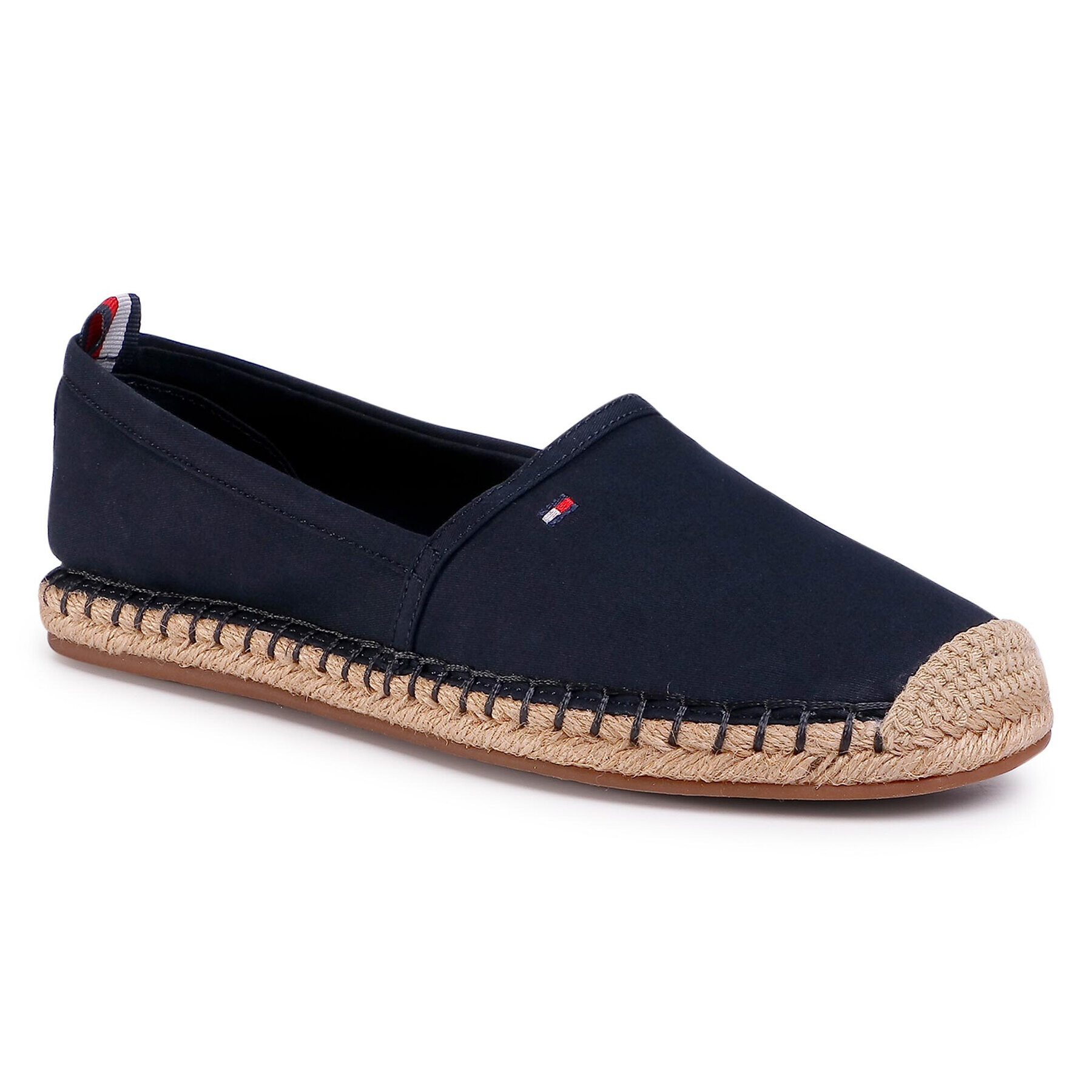 Tommy Hilfiger Espadrilky Basic Tommy Flat Espadrille FW0FW04827 Tmavomodrá - Pepit.sk