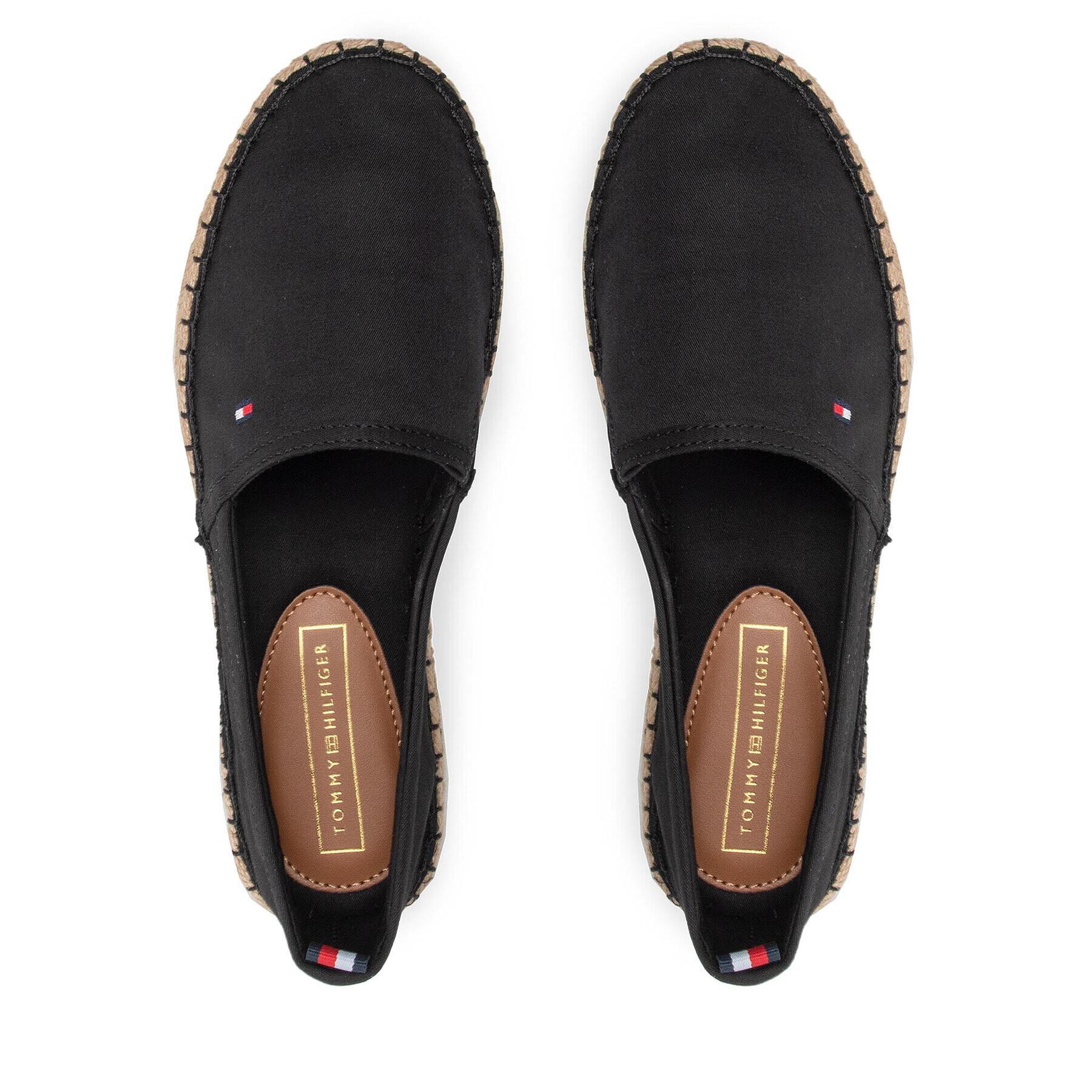 Tommy Hilfiger Espadrilky Basic Tommy Flat Espadrille FW0FW06497 Čierna - Pepit.sk