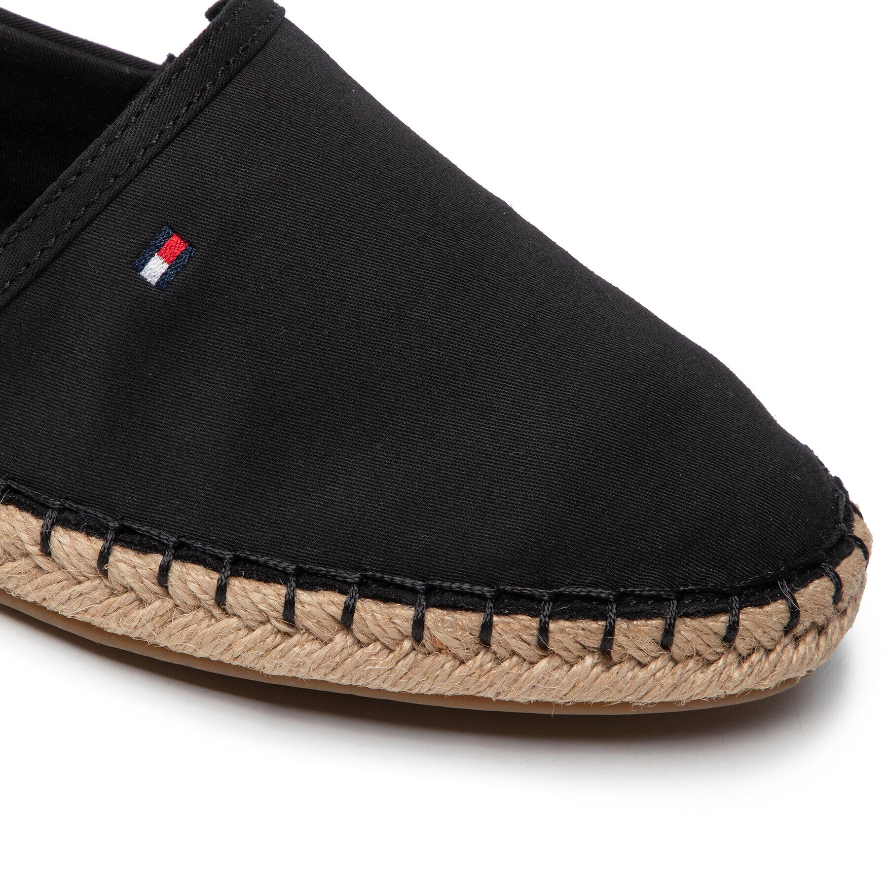 Tommy Hilfiger Espadrilky Basic Tommy Flat Espadrille FW0FW06497 Čierna - Pepit.sk