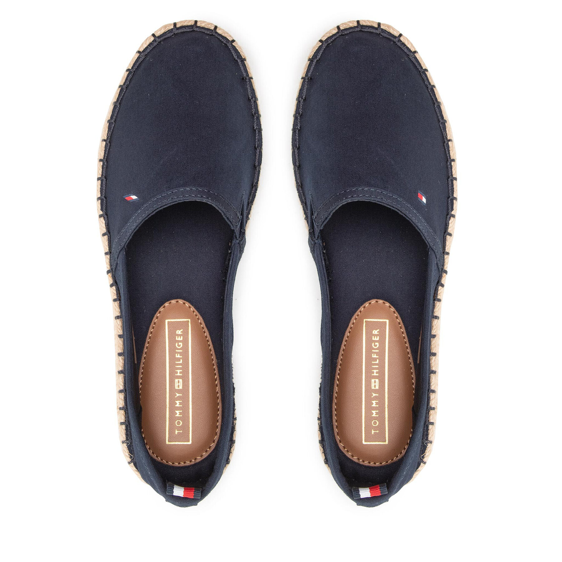 Tommy Hilfiger Espadrilky Basic Tommy Flat Espadrille FW0FW06497 Tmavomodrá - Pepit.sk