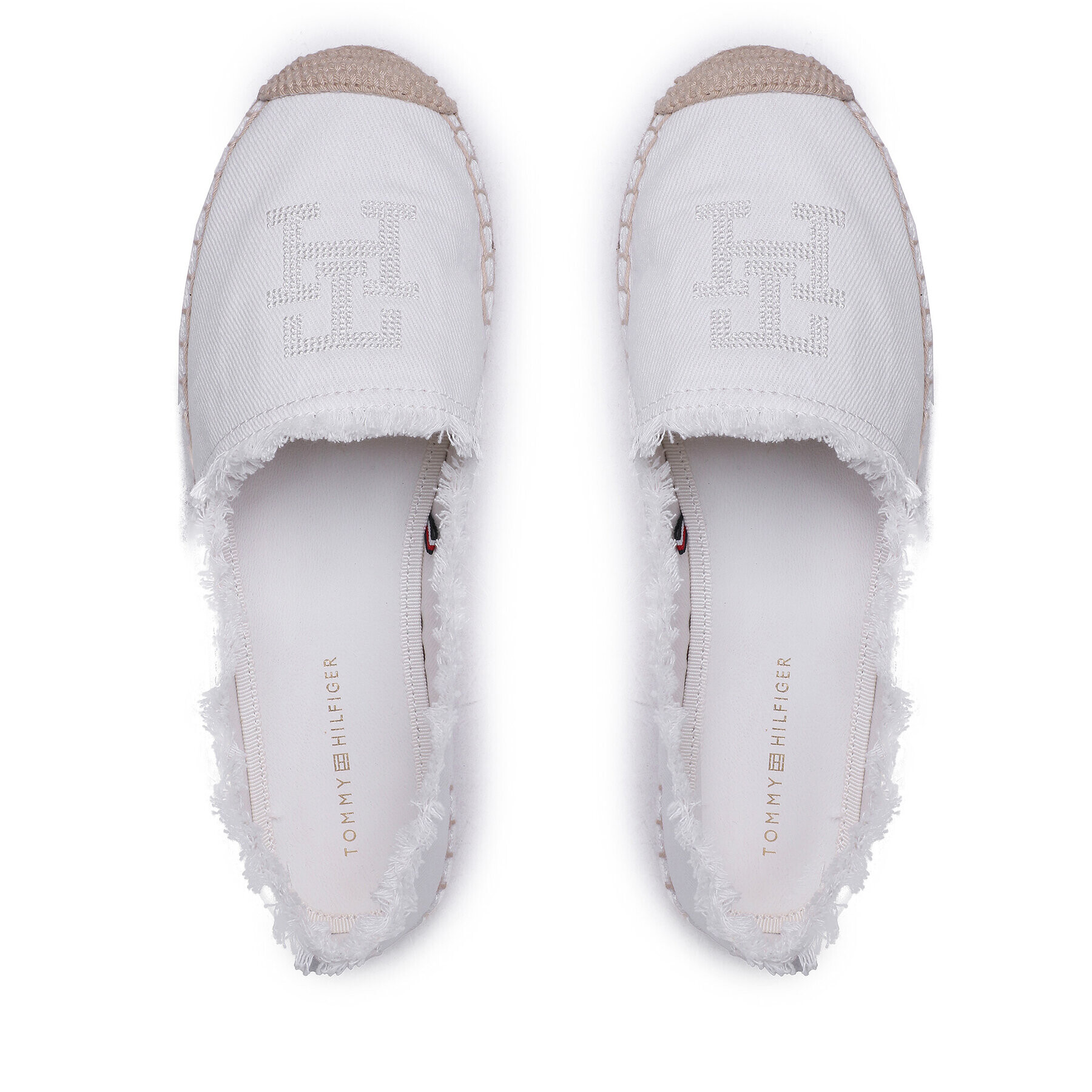 Tommy Hilfiger Espadrilky Ecru Denim Espadrille FW0FW07271 Biela - Pepit.sk