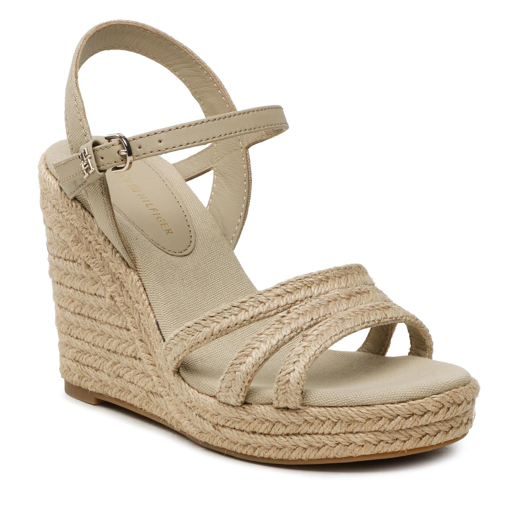 Tommy Hilfiger Espadrilky Essential Basic Wedge Sandal FW0FW07220 Béžová - Pepit.sk