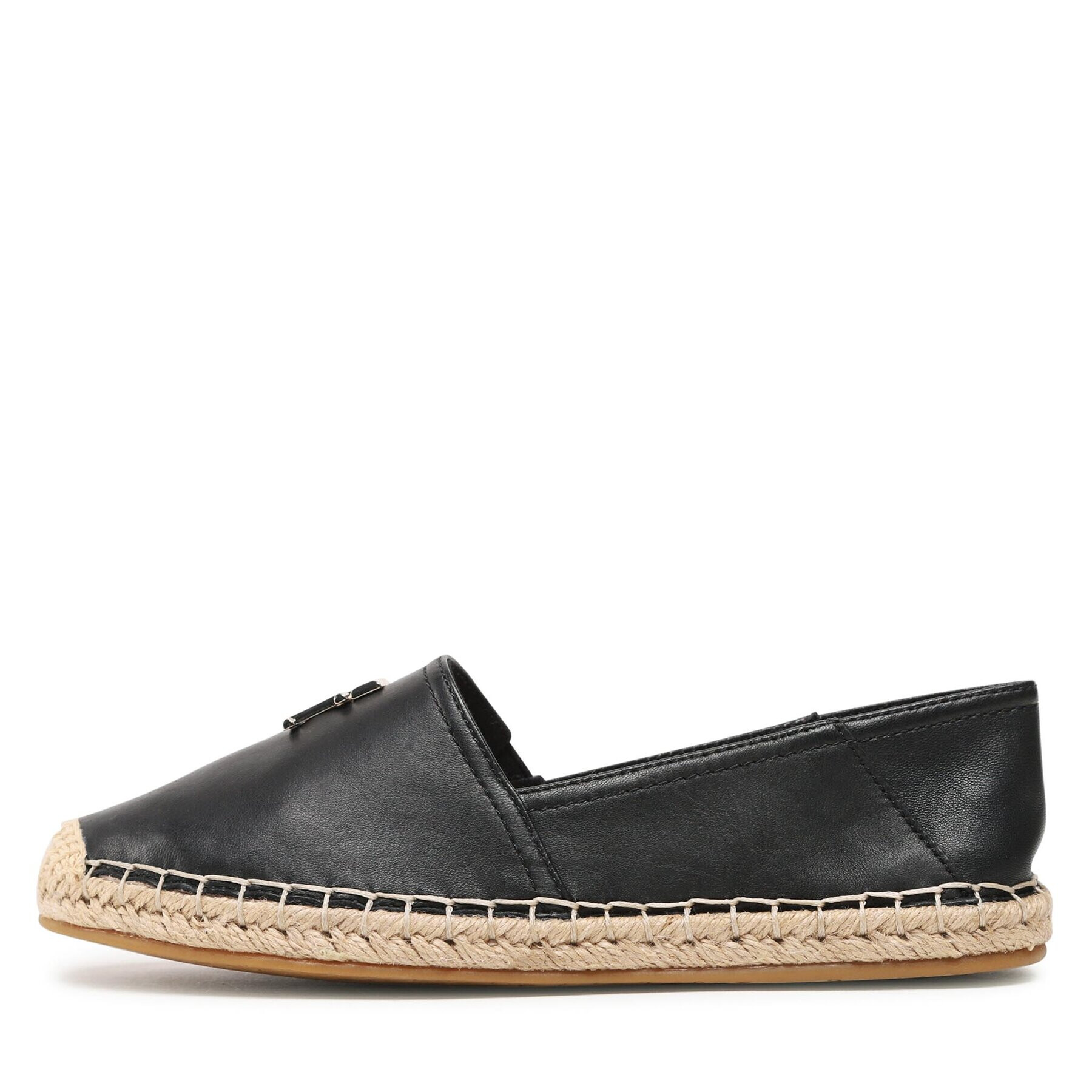 Tommy Hilfiger Espadrilky Essential Leather Espadrille FW0FW07100 Čierna - Pepit.sk