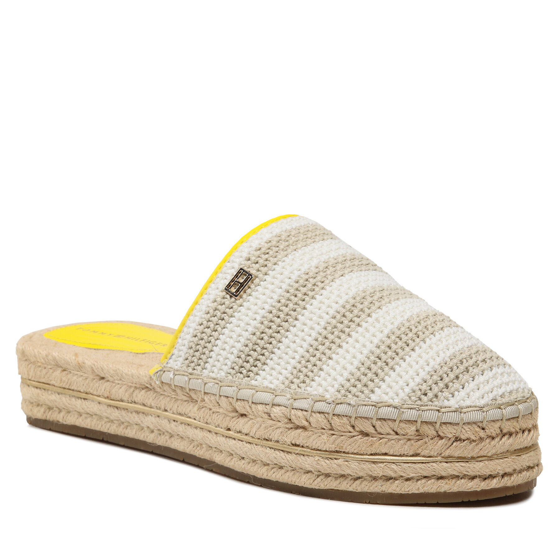 Tommy Hilfiger Espadrilky Feminine Crochet Mule Espadrille FW0FW07278 Béžová - Pepit.sk