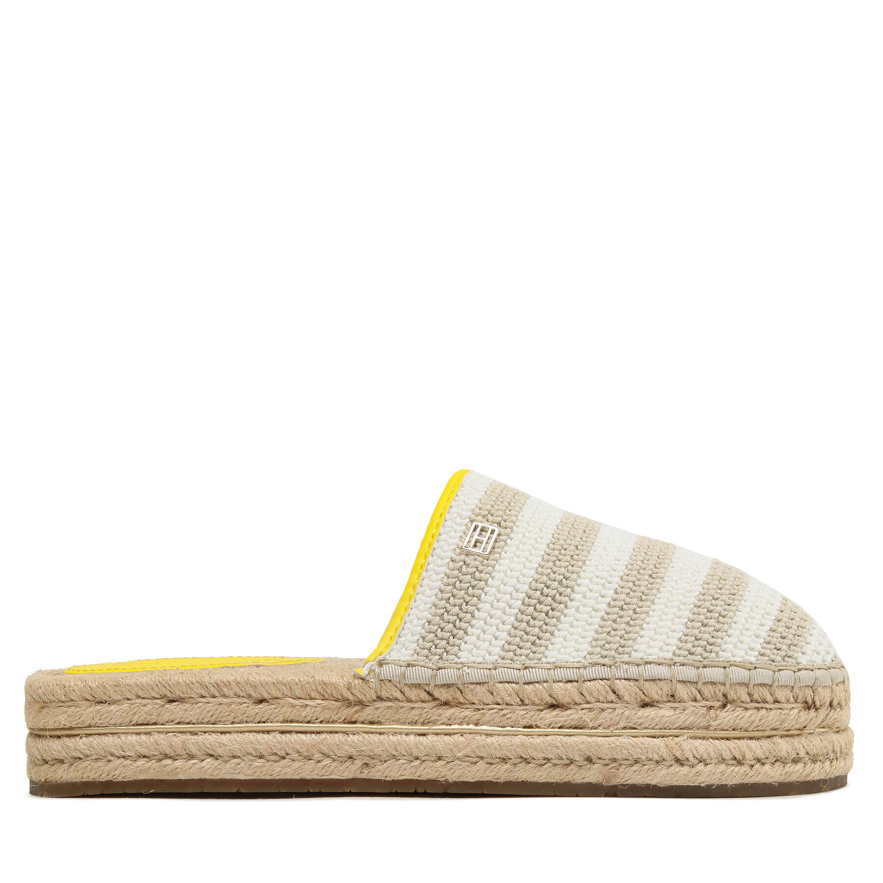 Tommy Hilfiger Espadrilky Feminine Crochet Mule Espadrille FW0FW07278 Béžová - Pepit.sk