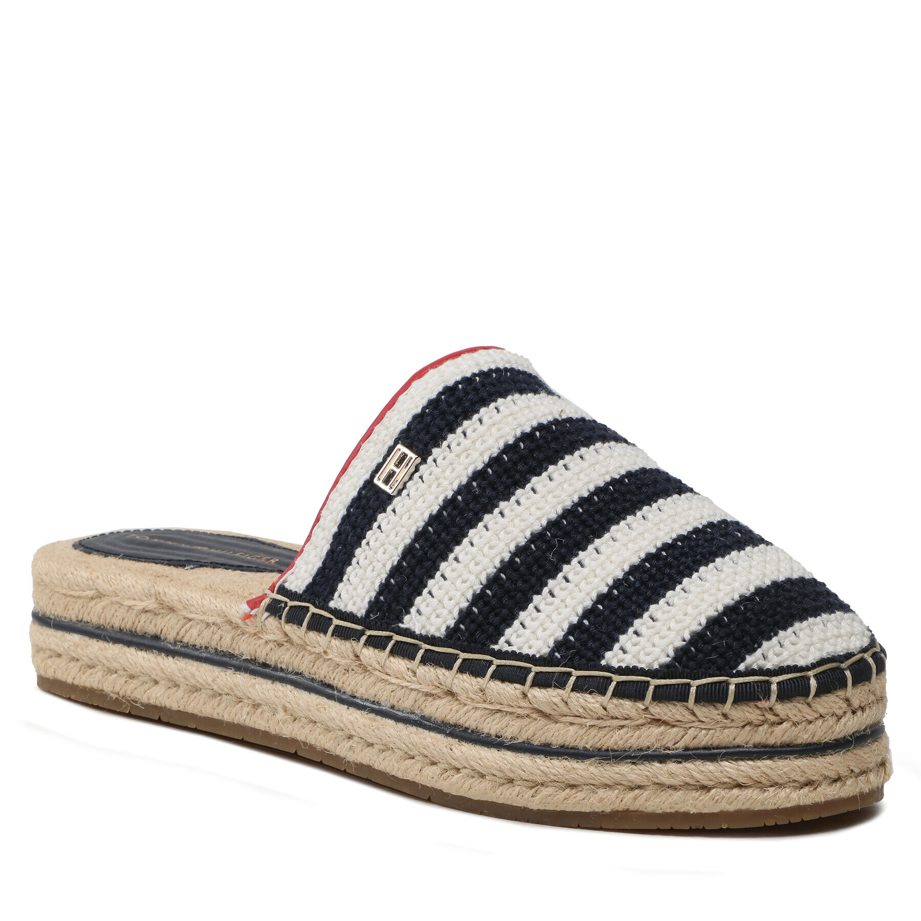 Tommy Hilfiger Espadrilky Feminine Crochet Mule Espadrille FW0FW07278 Tmavomodrá - Pepit.sk