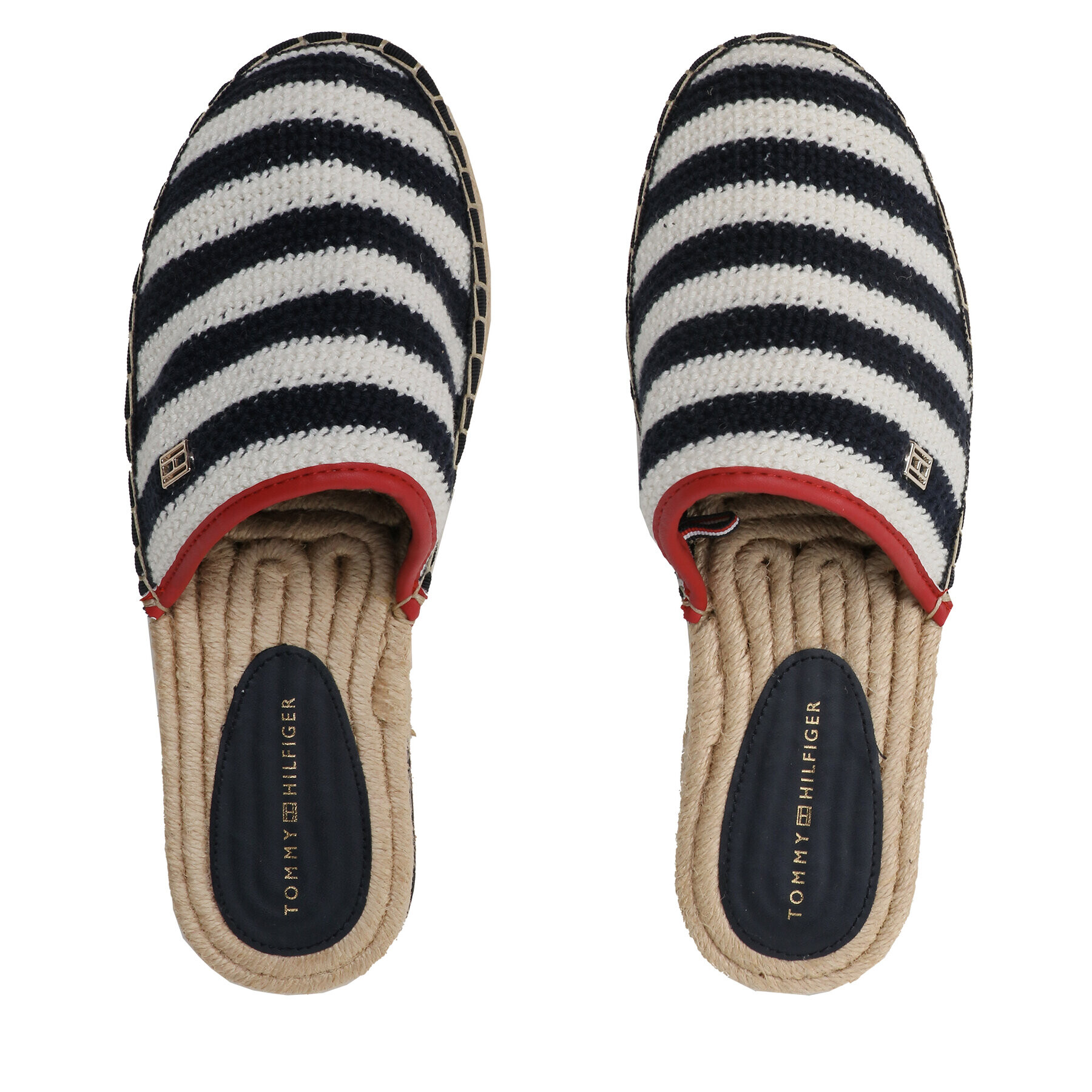 Tommy Hilfiger Espadrilky Feminine Crochet Mule Espadrille FW0FW07278 Tmavomodrá - Pepit.sk