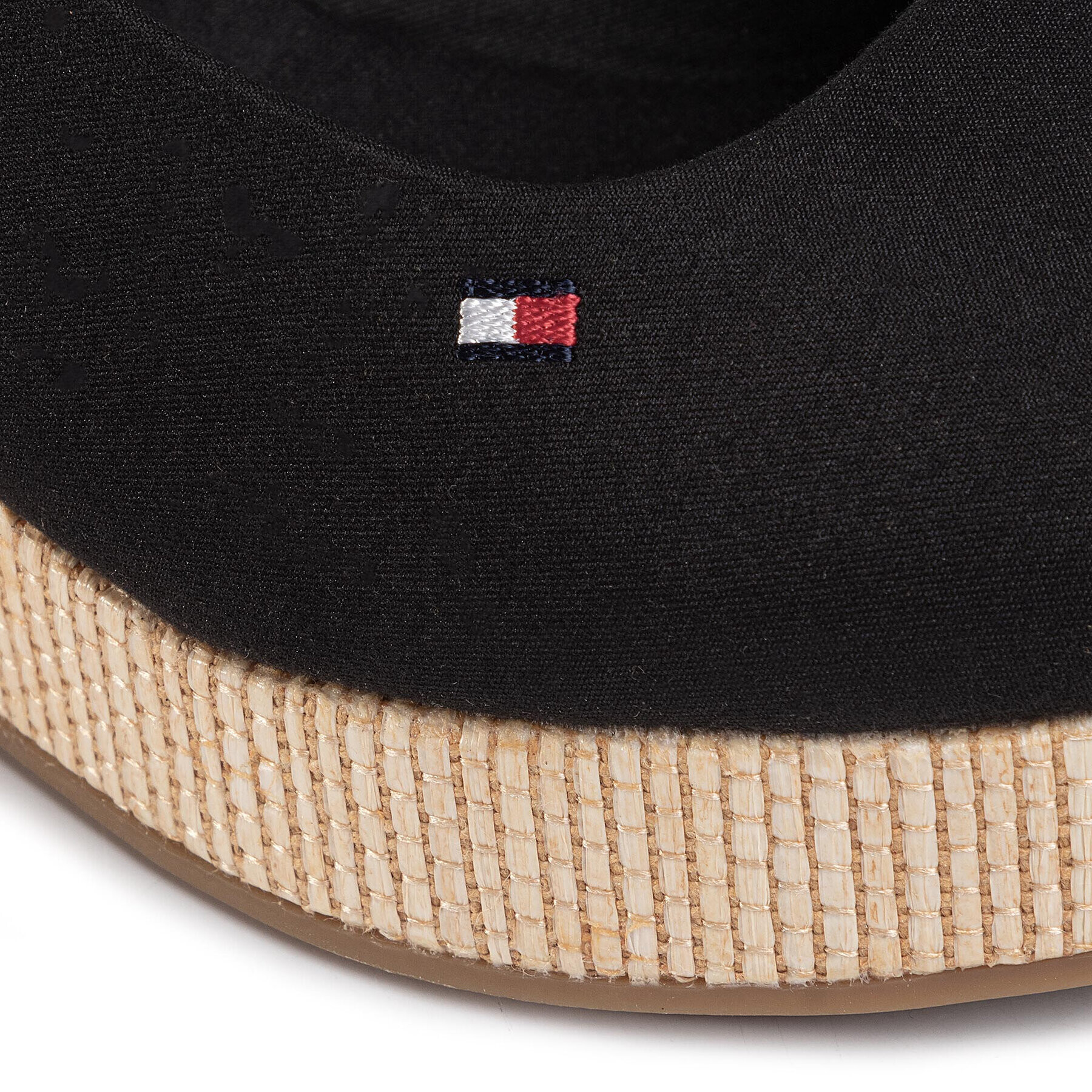 Tommy Hilfiger Espadrilky Iconic Elba Sling Back Wedge FW0FW04788 Čierna - Pepit.sk