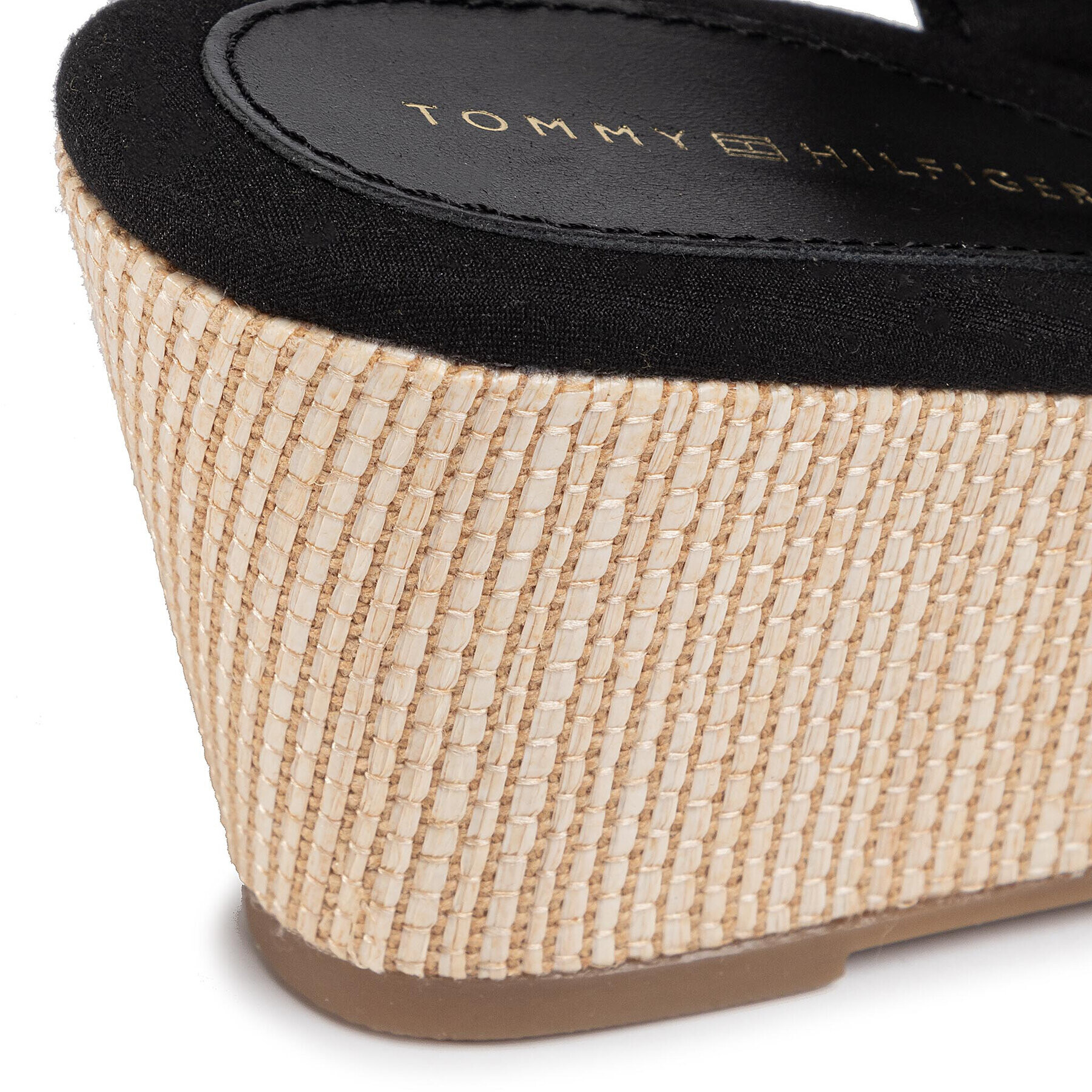 Tommy Hilfiger Espadrilky Iconic Elba Sling Back Wedge FW0FW04788 Čierna - Pepit.sk