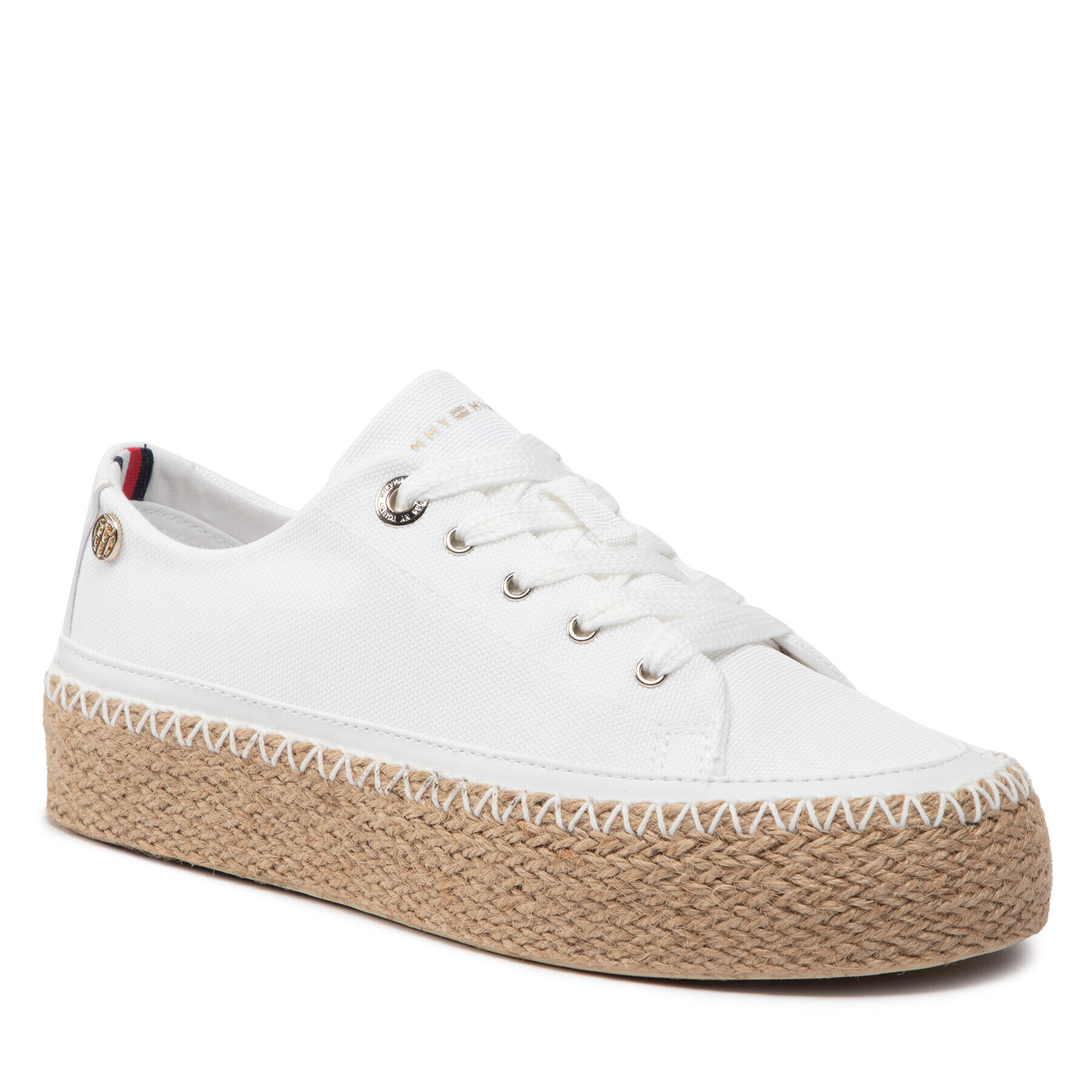 Tommy Hilfiger Espadrilky Rope Vulc Sneaker FW0FW06461 Biela - Pepit.sk