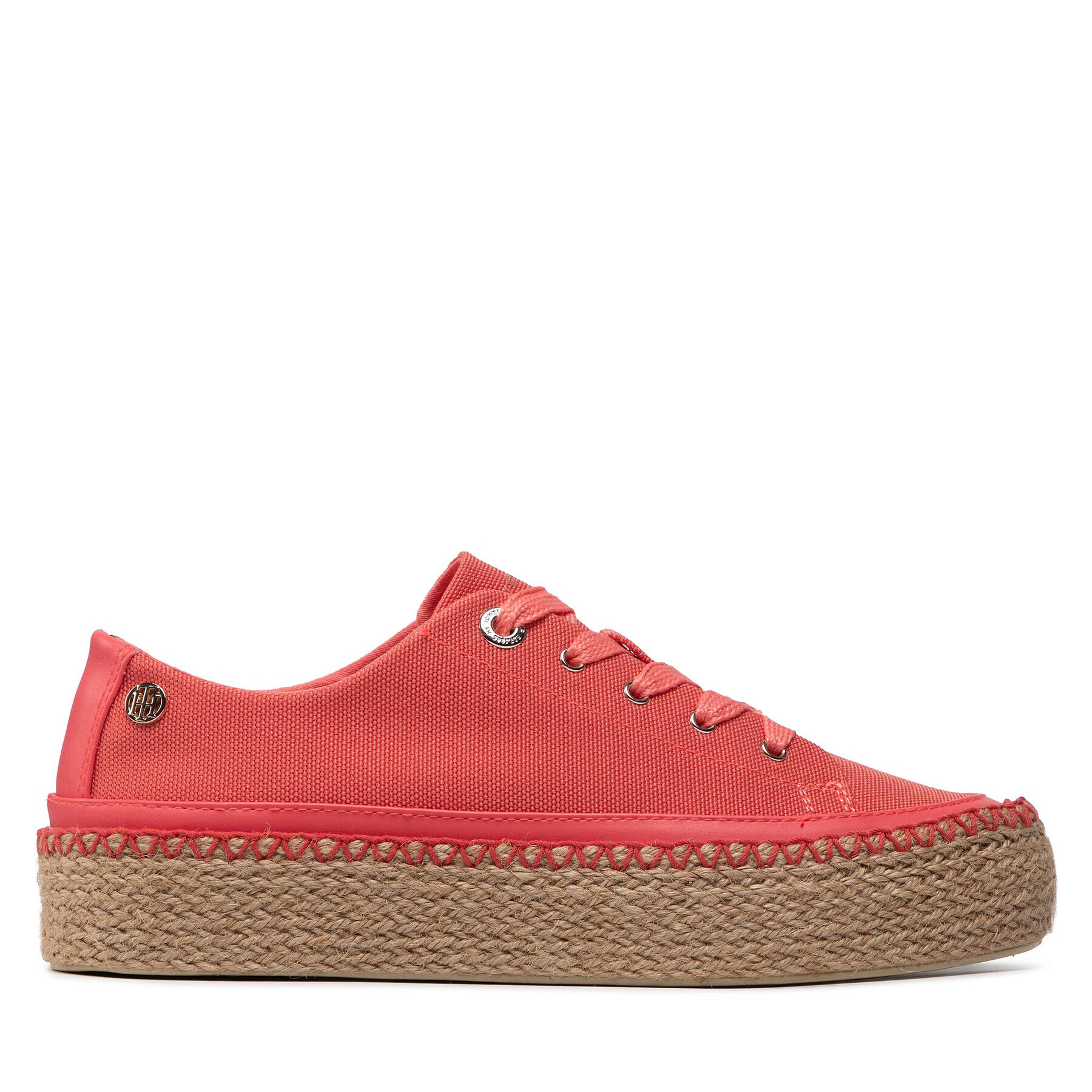 Tommy Hilfiger Espadrilky Rope Vulc Sneaker FW0FW06461 Červená - Pepit.sk