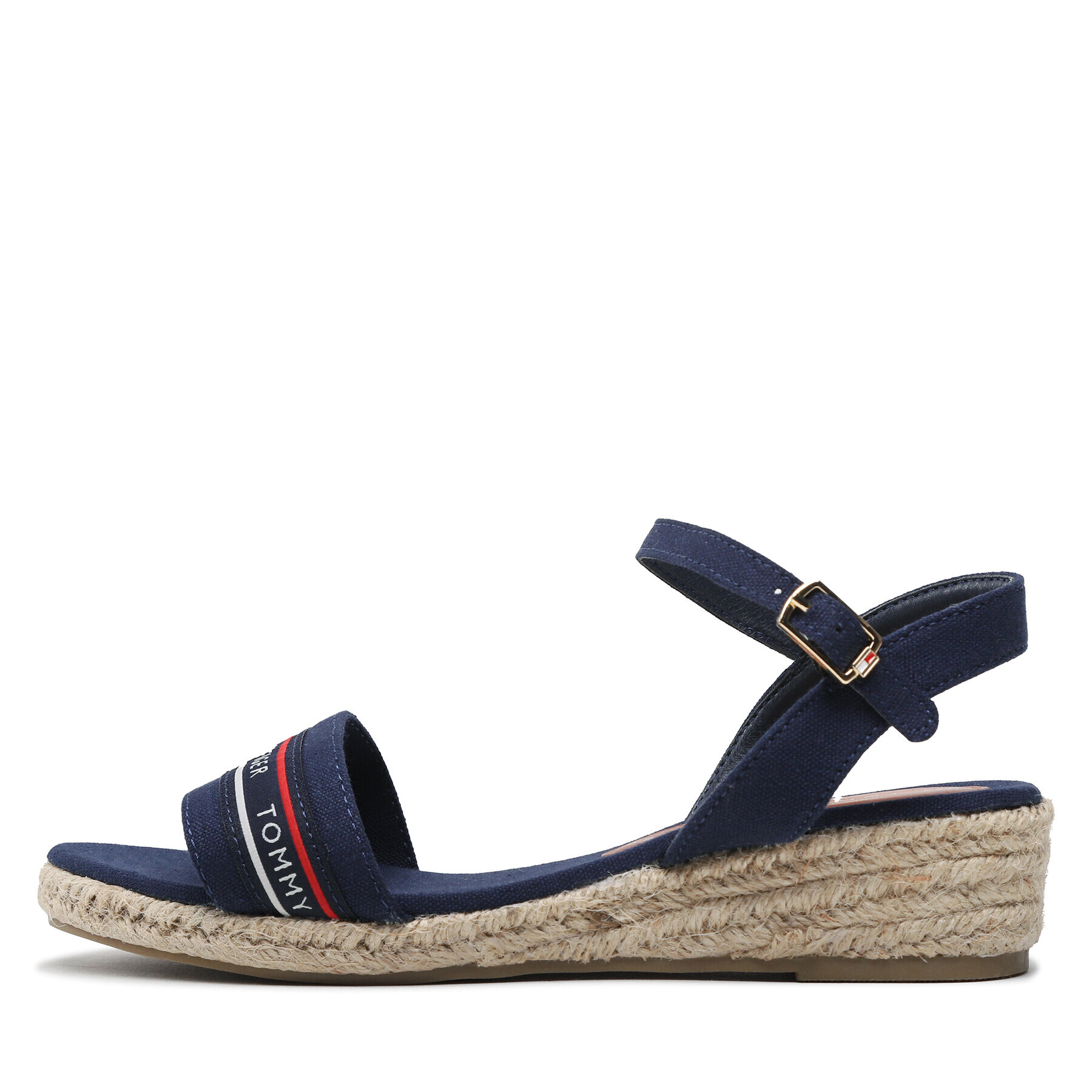 Tommy Hilfiger Espadrilky Rope Wedge Sandal T3A7-32777-0048 S Tmavomodrá - Pepit.sk