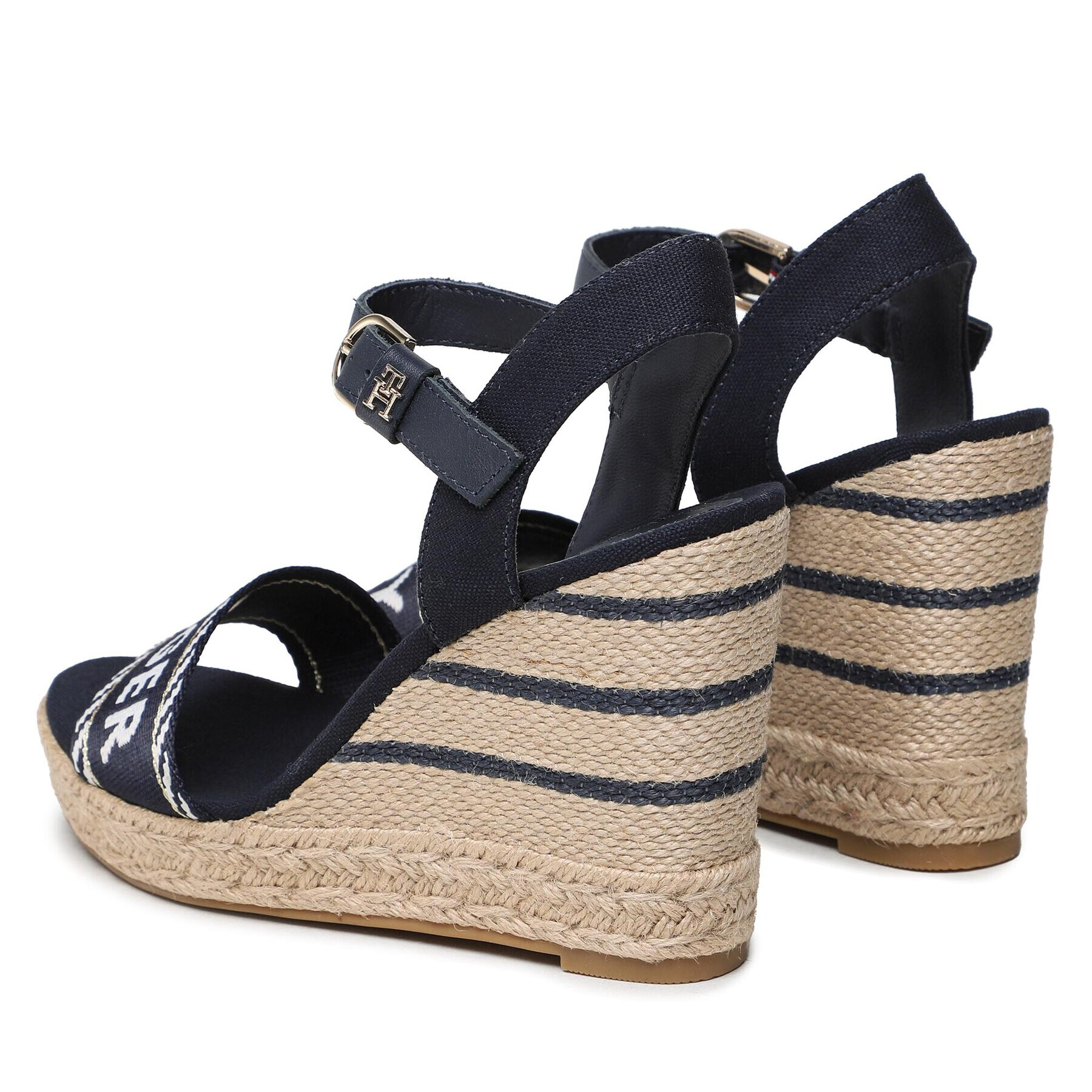 Tommy Hilfiger Espadrilky Seasonal Webbing Wedge FW0FW07088 Tmavomodrá - Pepit.sk