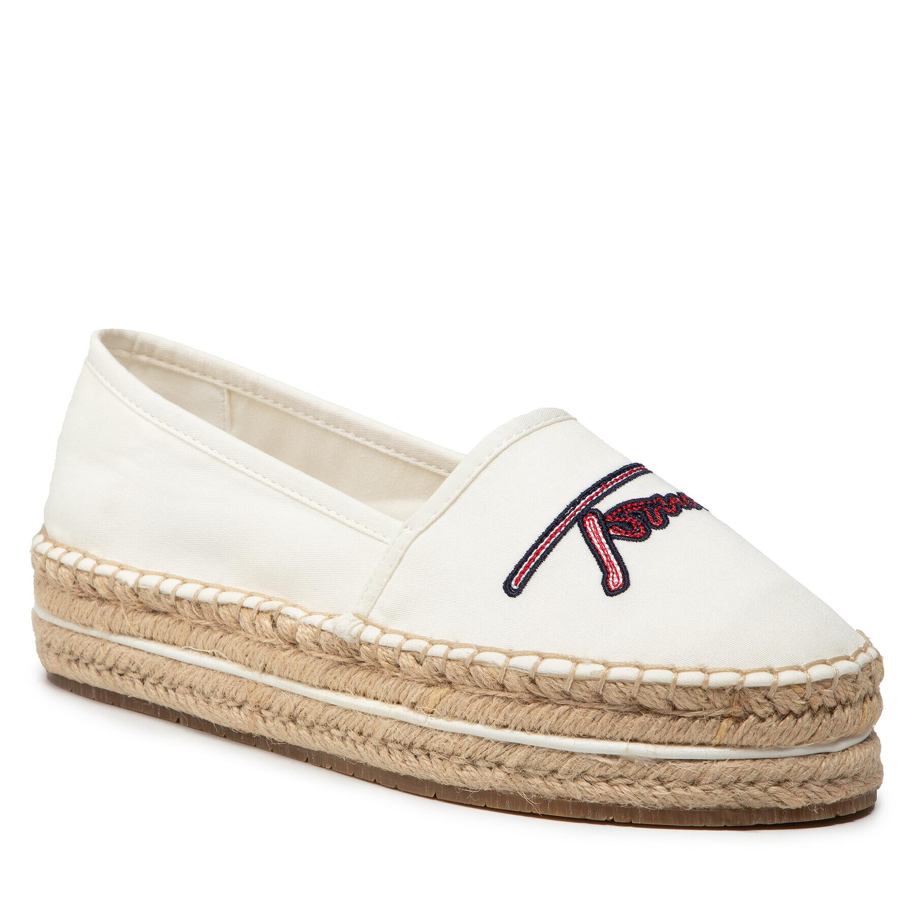 Tommy Hilfiger Espadrilky Signature Espadrille FW0FW06483 Béžová - Pepit.sk