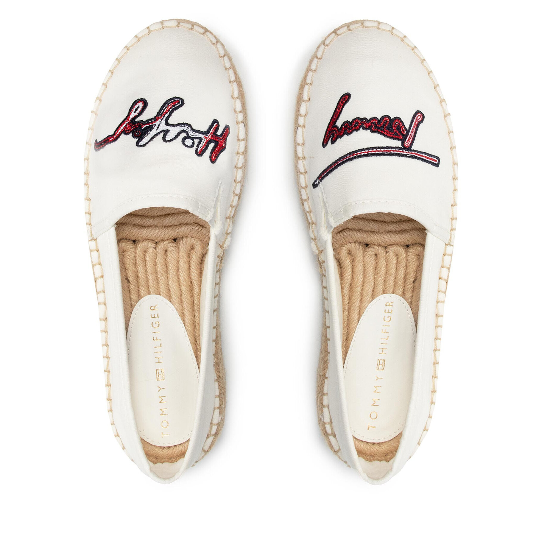 Tommy Hilfiger Espadrilky Signature Espadrille FW0FW06483 Béžová - Pepit.sk