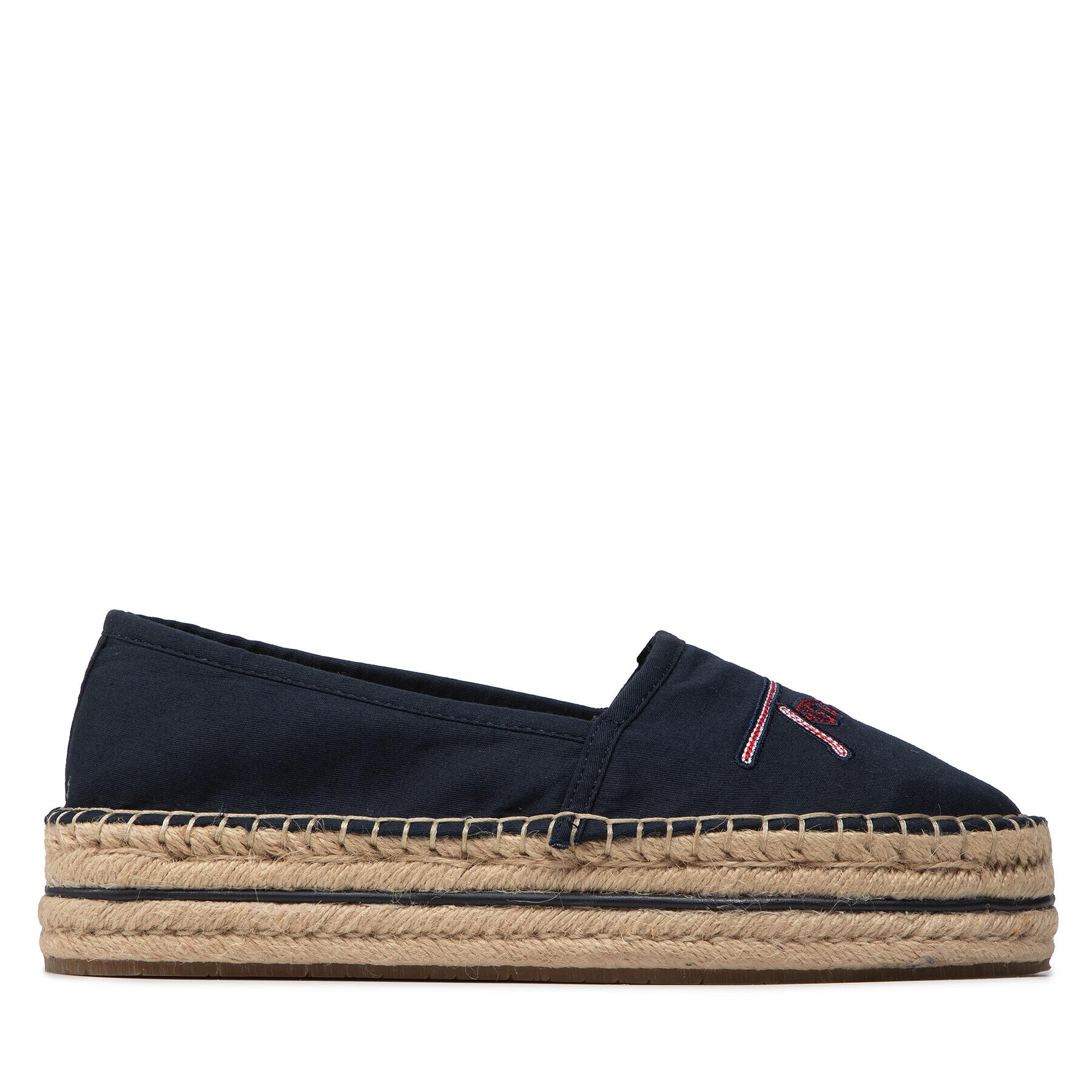 Tommy Hilfiger Espadrilky Signature Espadrille FW0FW06483 Tmavomodrá - Pepit.sk