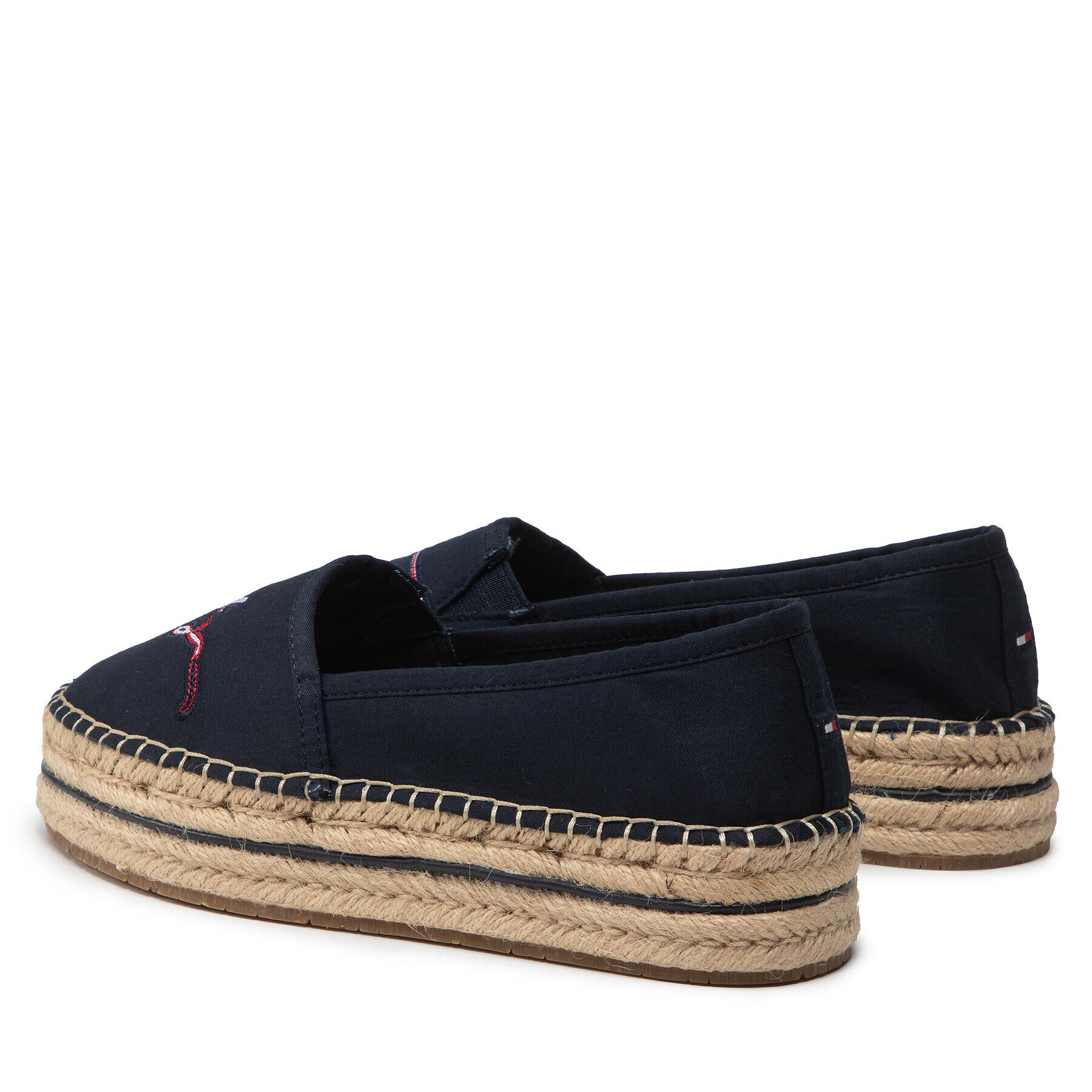 Tommy Hilfiger Espadrilky Signature Espadrille FW0FW06483 Tmavomodrá - Pepit.sk