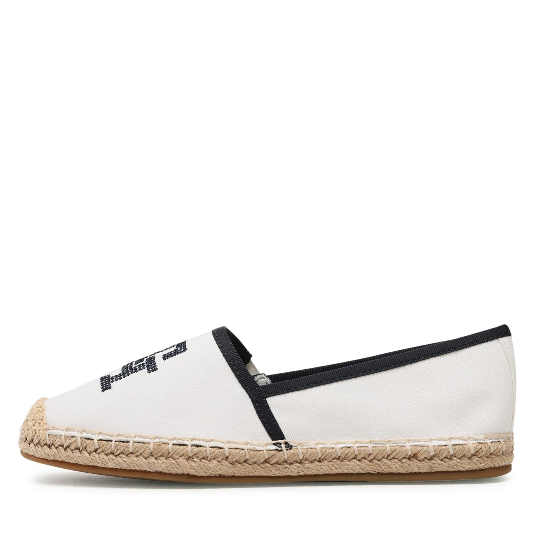 Tommy Hilfiger Espadrilky Th Embroiderred Espadrille FW0FW07101 Écru - Pepit.sk