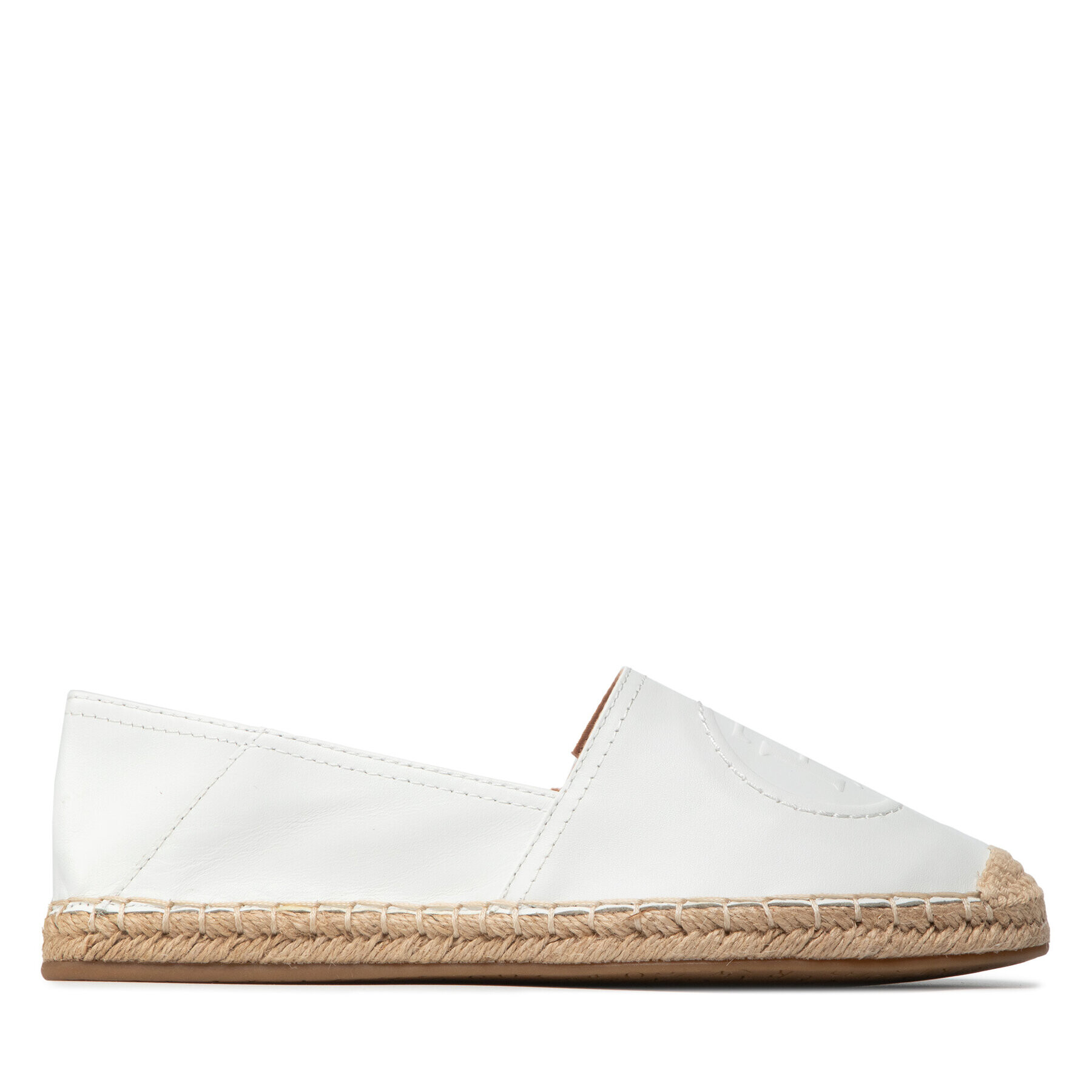 Tommy Hilfiger Espadrilky Th Logo Leather Espadrille FW0FW06168 Biela - Pepit.sk