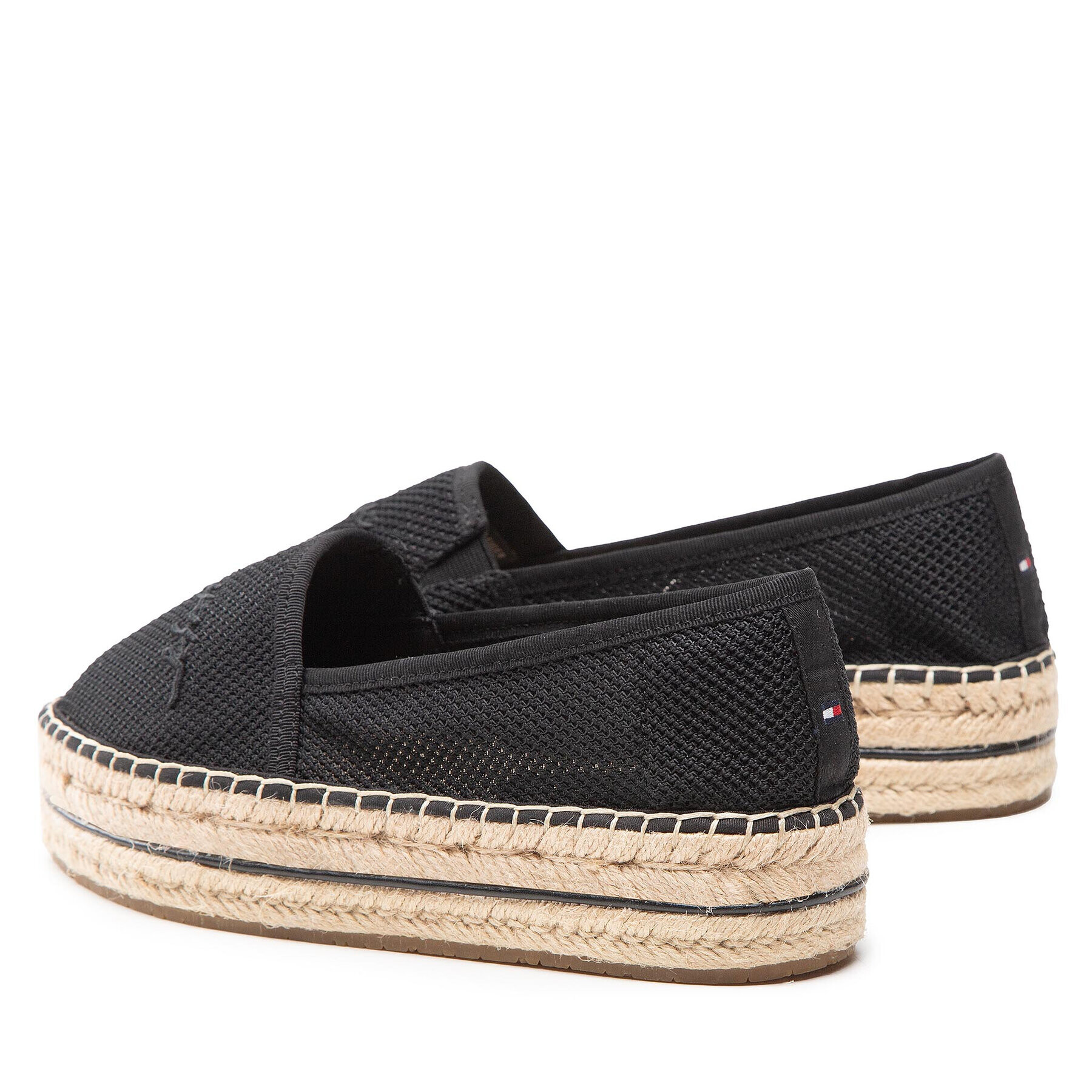 Tommy Hilfiger Espadrilky Th Textured Flatform Espadrille FW0FW06433 Čierna - Pepit.sk