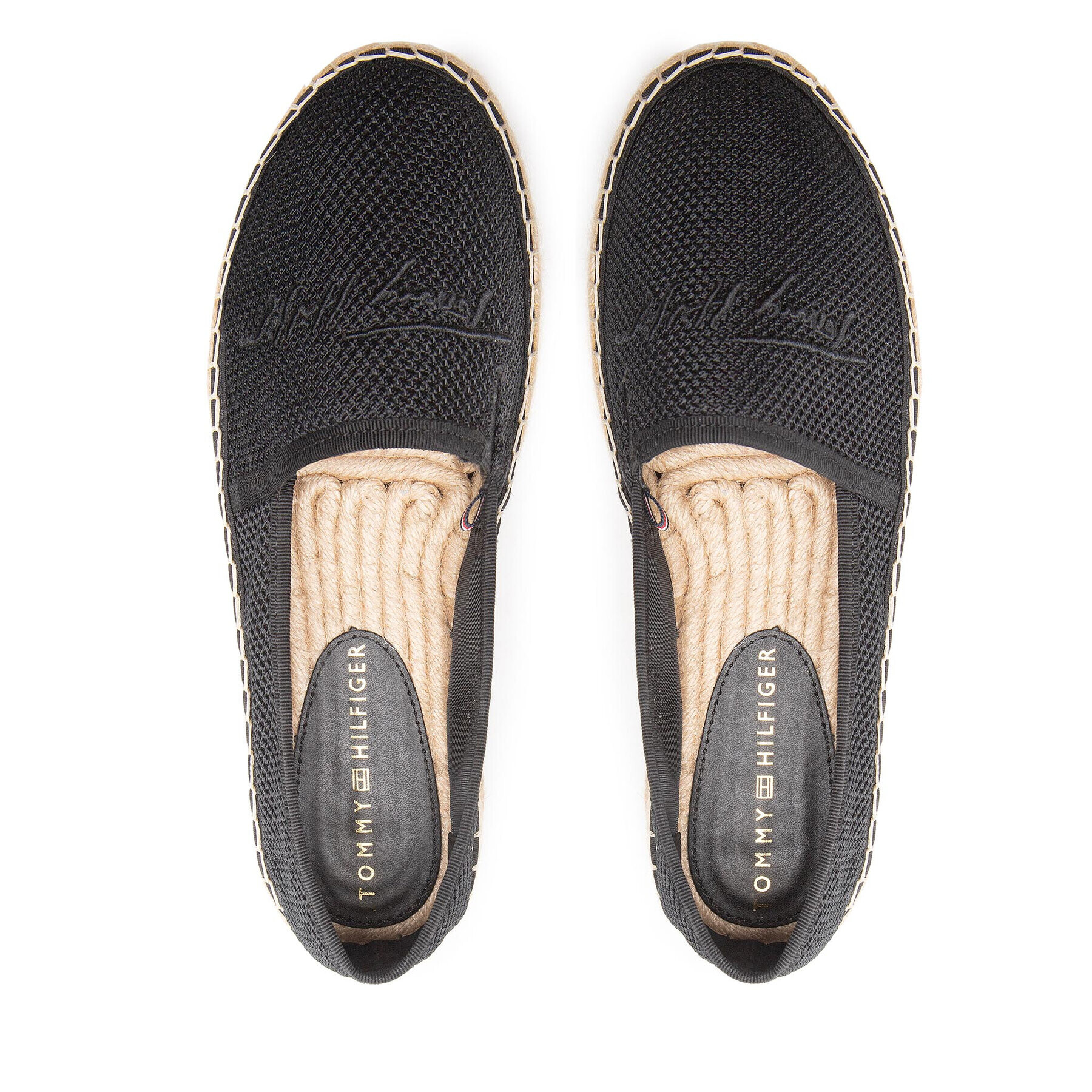 Tommy Hilfiger Espadrilky Th Textured Flatform Espadrille FW0FW06433 Čierna - Pepit.sk