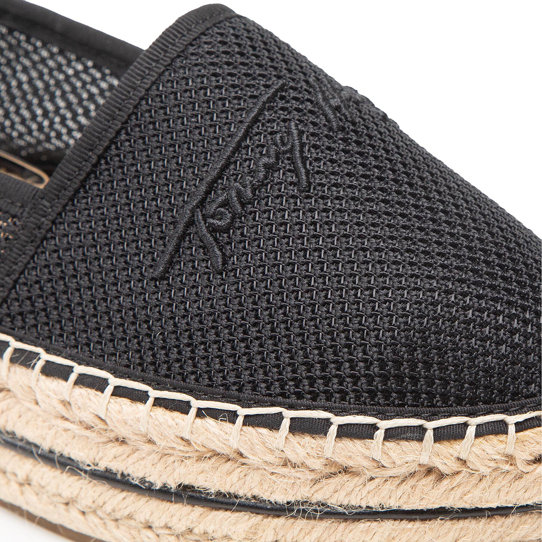 Tommy Hilfiger Espadrilky Th Textured Flatform Espadrille FW0FW06433 Čierna - Pepit.sk