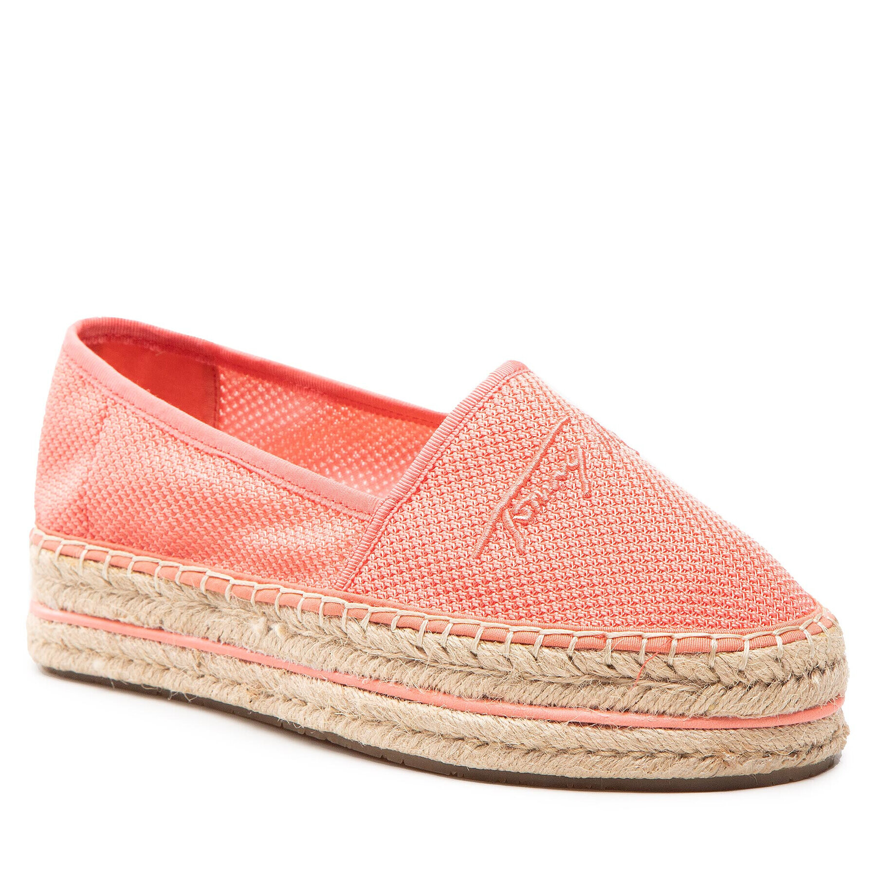 Tommy Hilfiger Espadrilky Th Textured Flatform Espadrille FW0FW06433 Oranžová - Pepit.sk