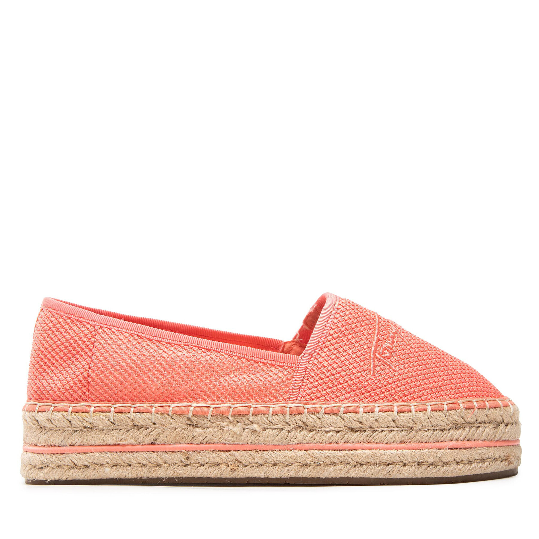 Tommy Hilfiger Espadrilky Th Textured Flatform Espadrille FW0FW06433 Oranžová - Pepit.sk