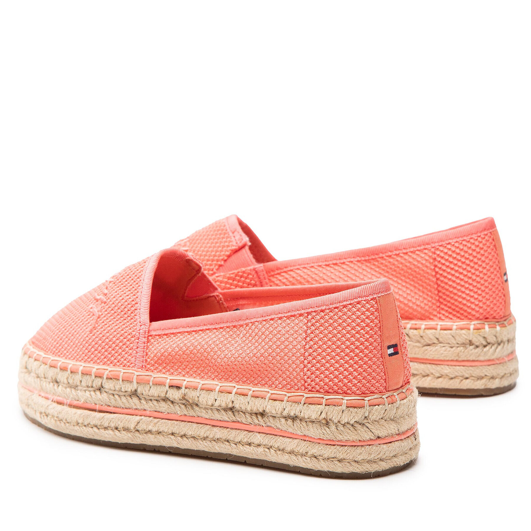 Tommy Hilfiger Espadrilky Th Textured Flatform Espadrille FW0FW06433 Oranžová - Pepit.sk